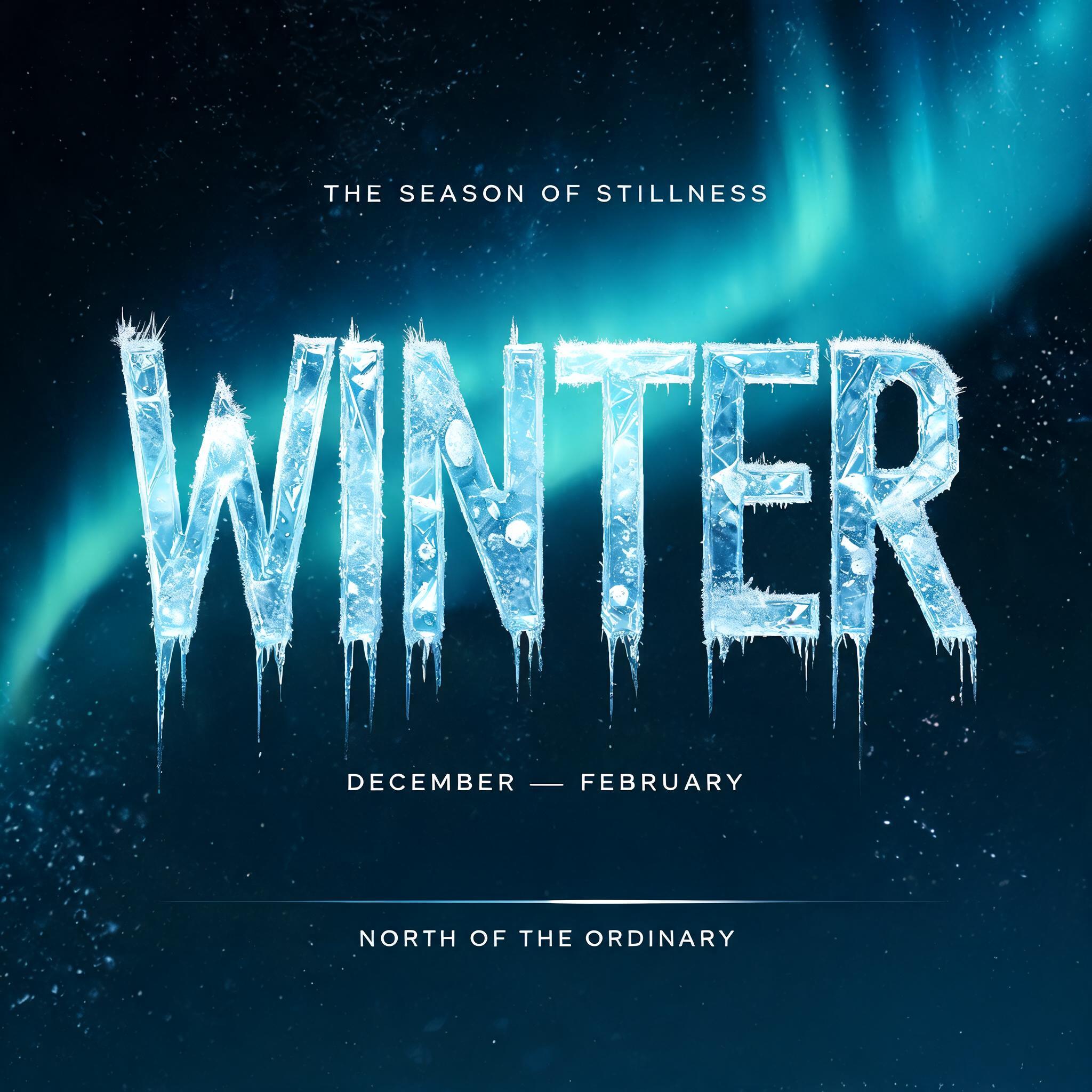 "Winter" — Glass Frozen | AI Text Effect Generator