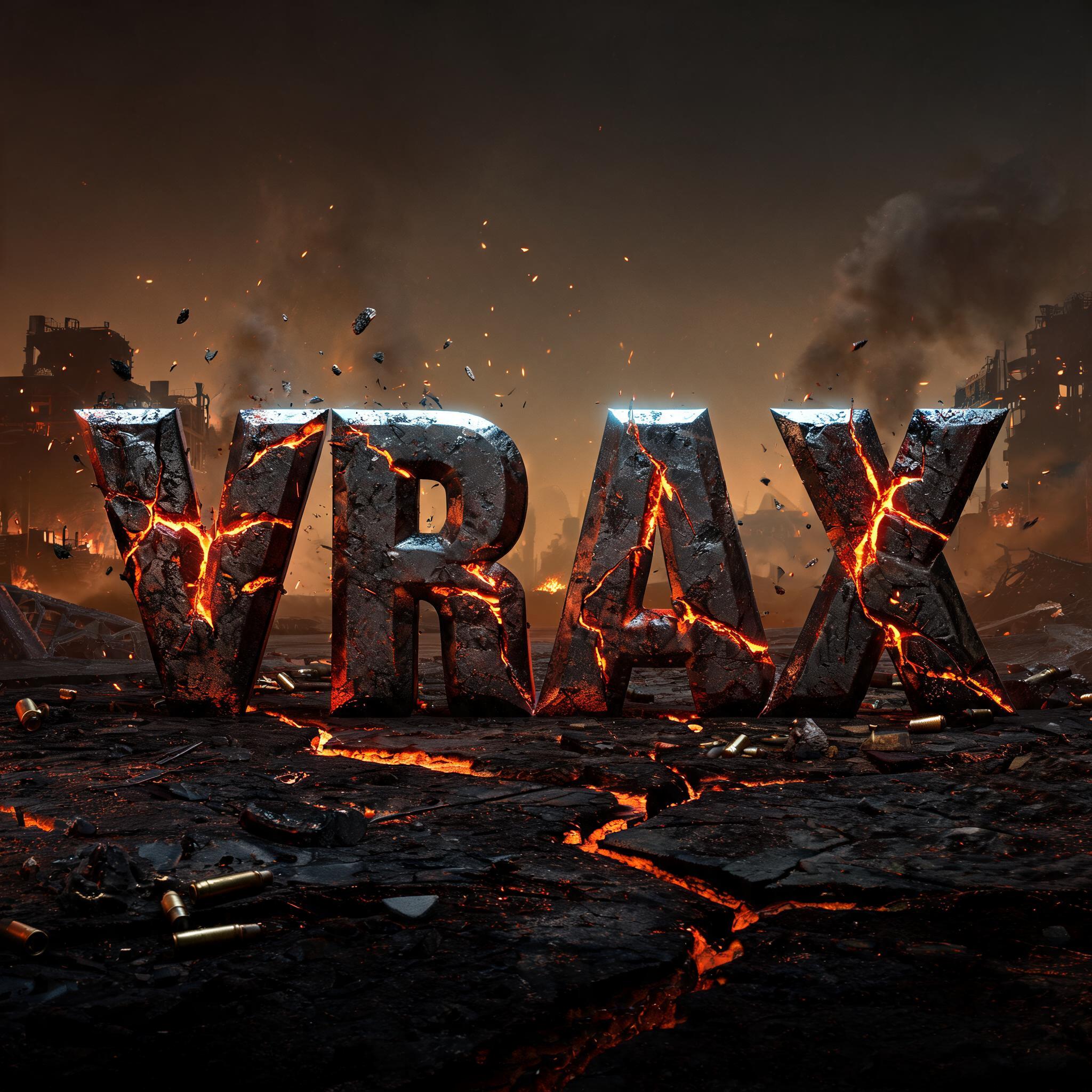 "VRAX" — Post Apocalyptic | AI Text Effect Generator