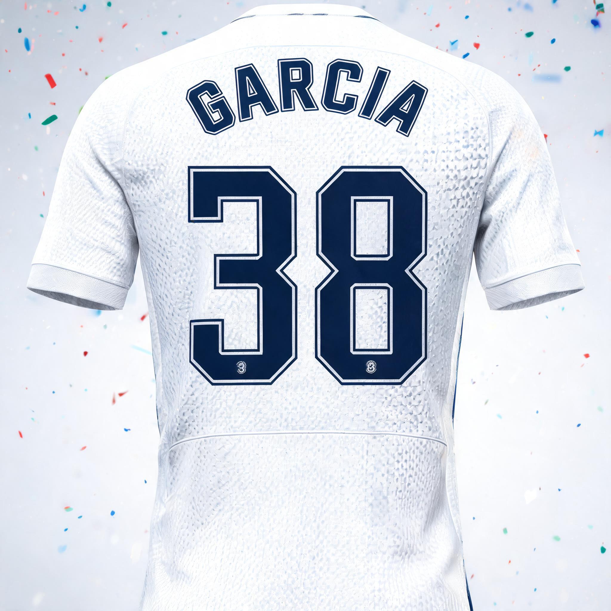 "GARCIA 
38" — Sports Football | AI Text Effect Generator