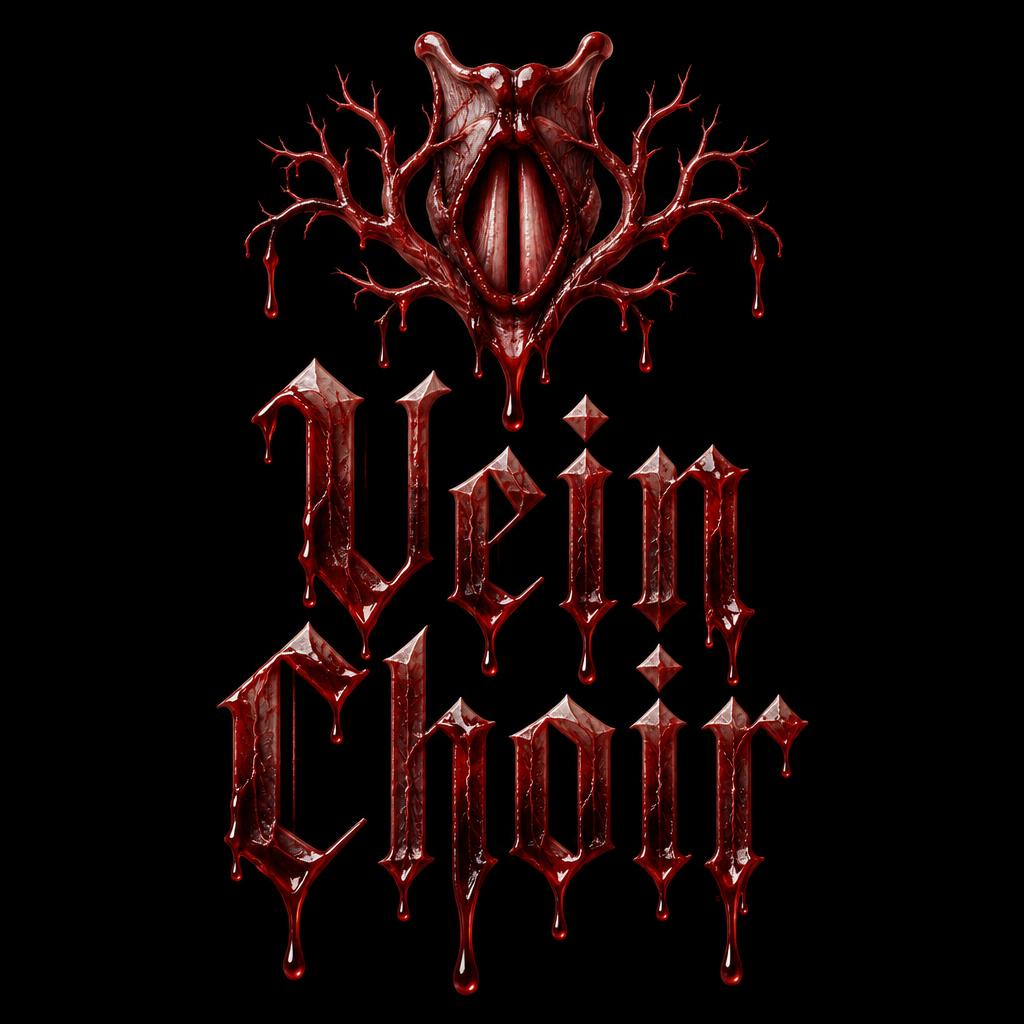 "Vein Choir" — Drip Font Blood | AI Text Effect Generator