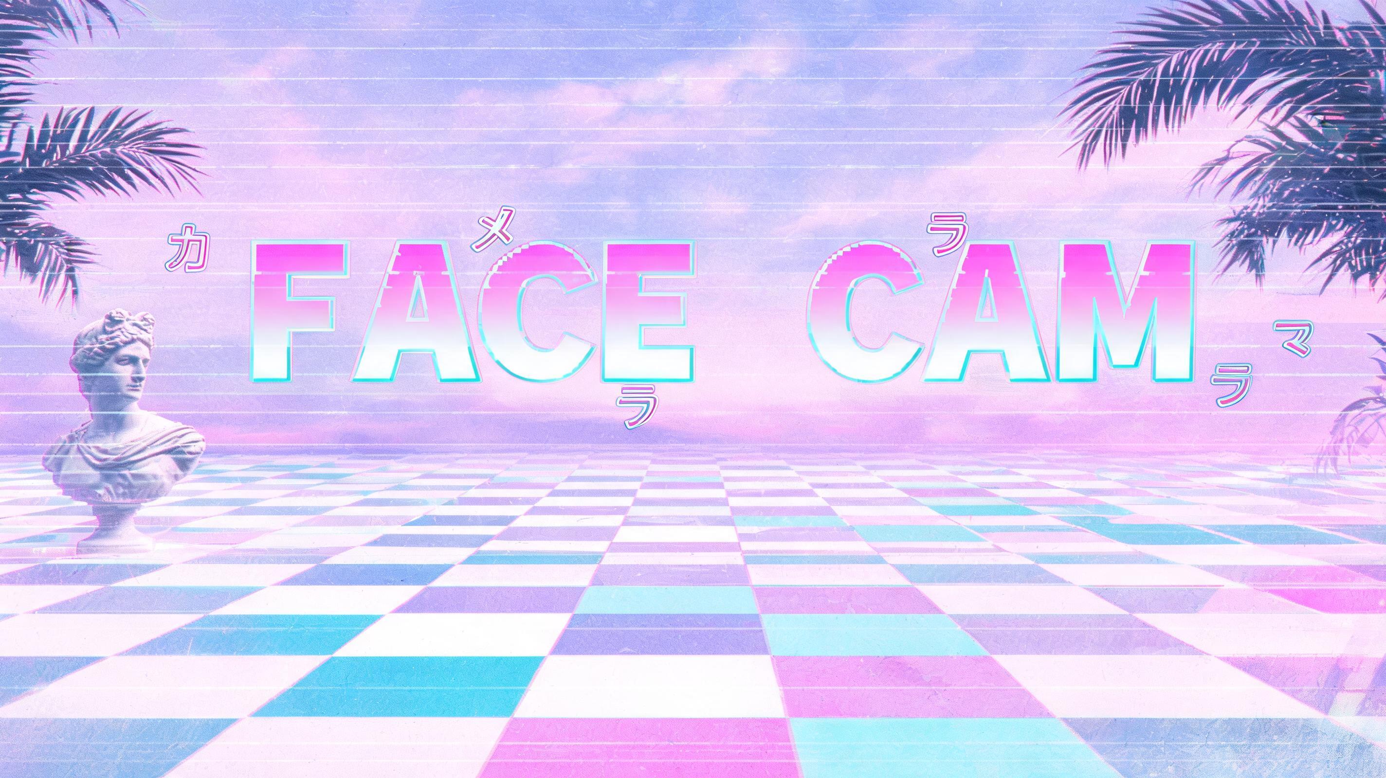 "Face Cam" — Vaporwave | AI Text Effect Generator