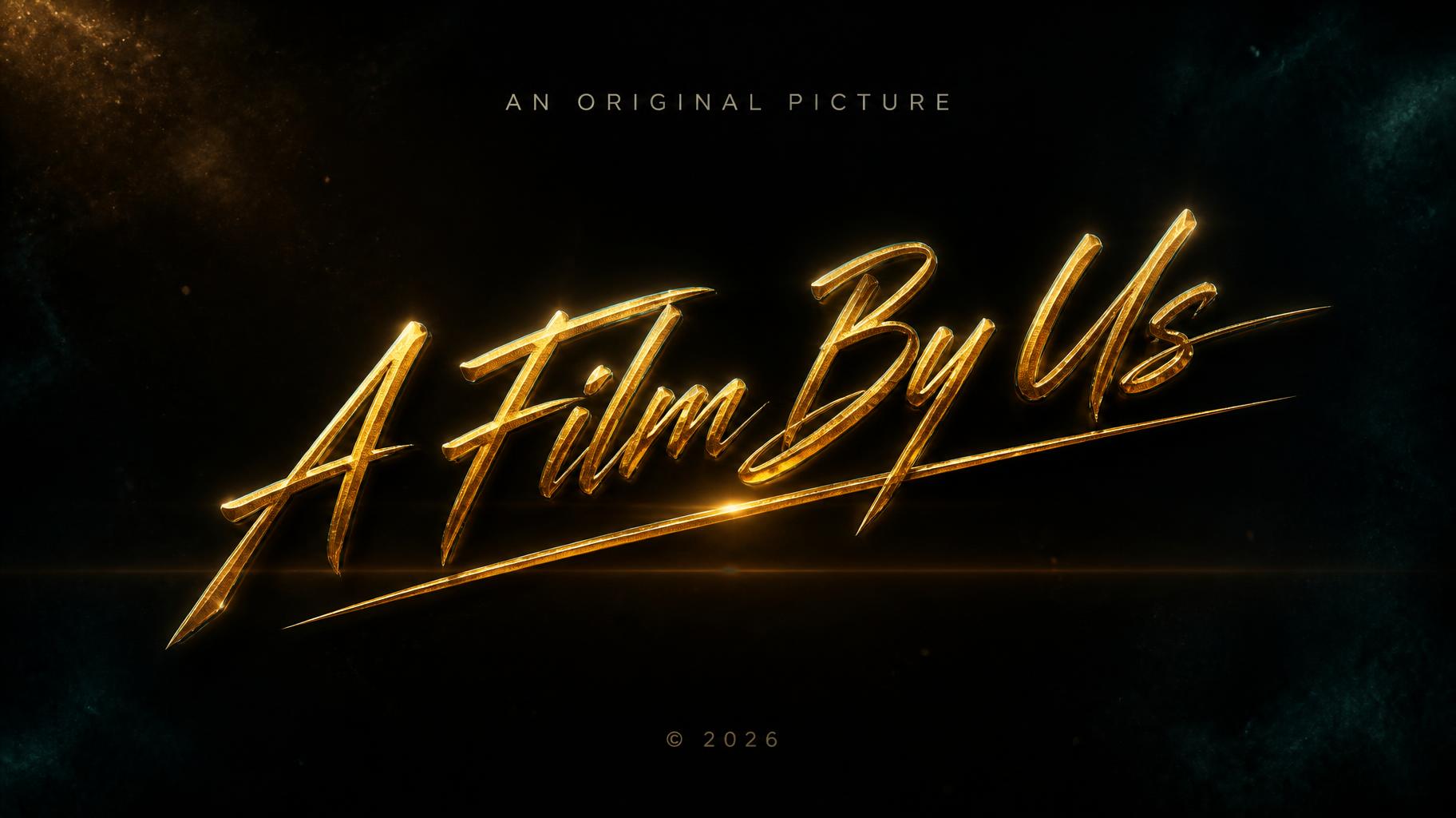 "A Film By Us
AN ORIGINAL PICTURE
© 2026" — Cinematic | AI Text Effect Generator