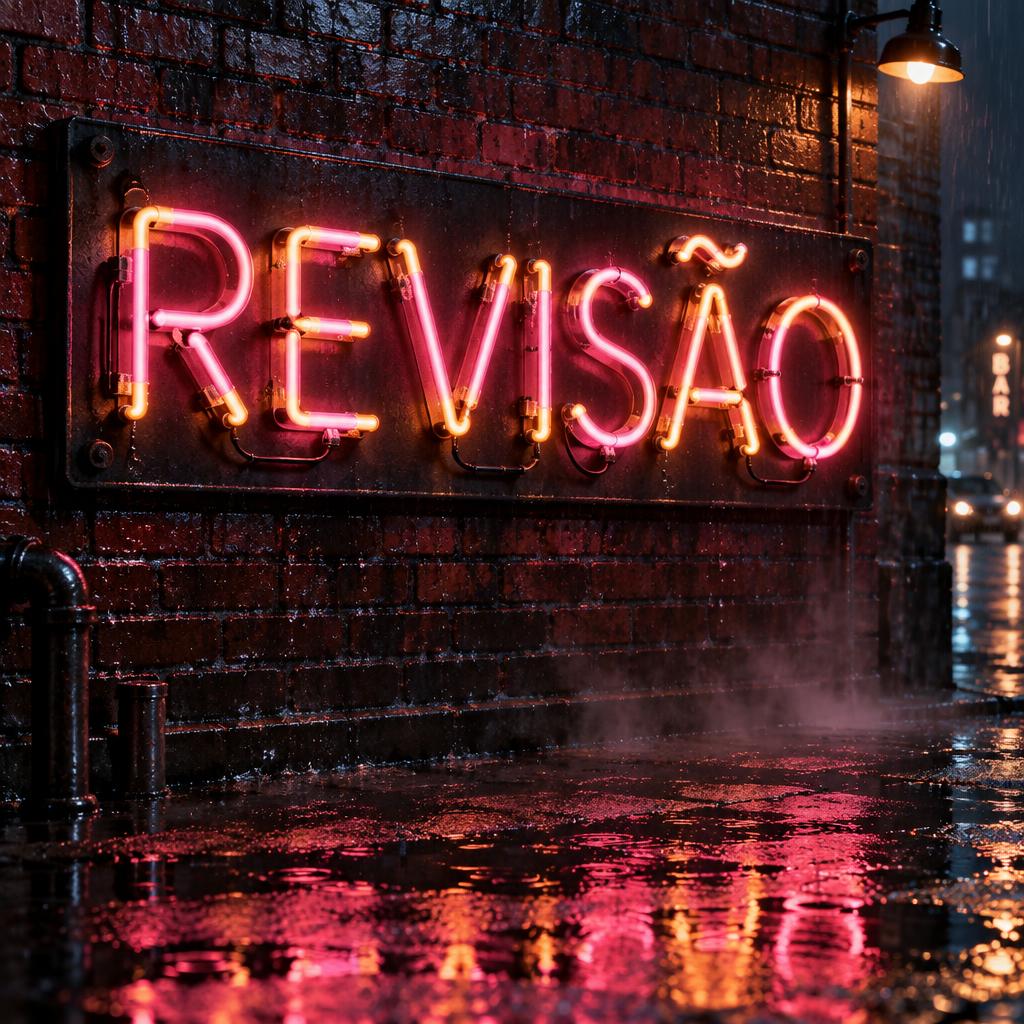 "REVISÃO" — Neon Sign | AI Text Effect Generator