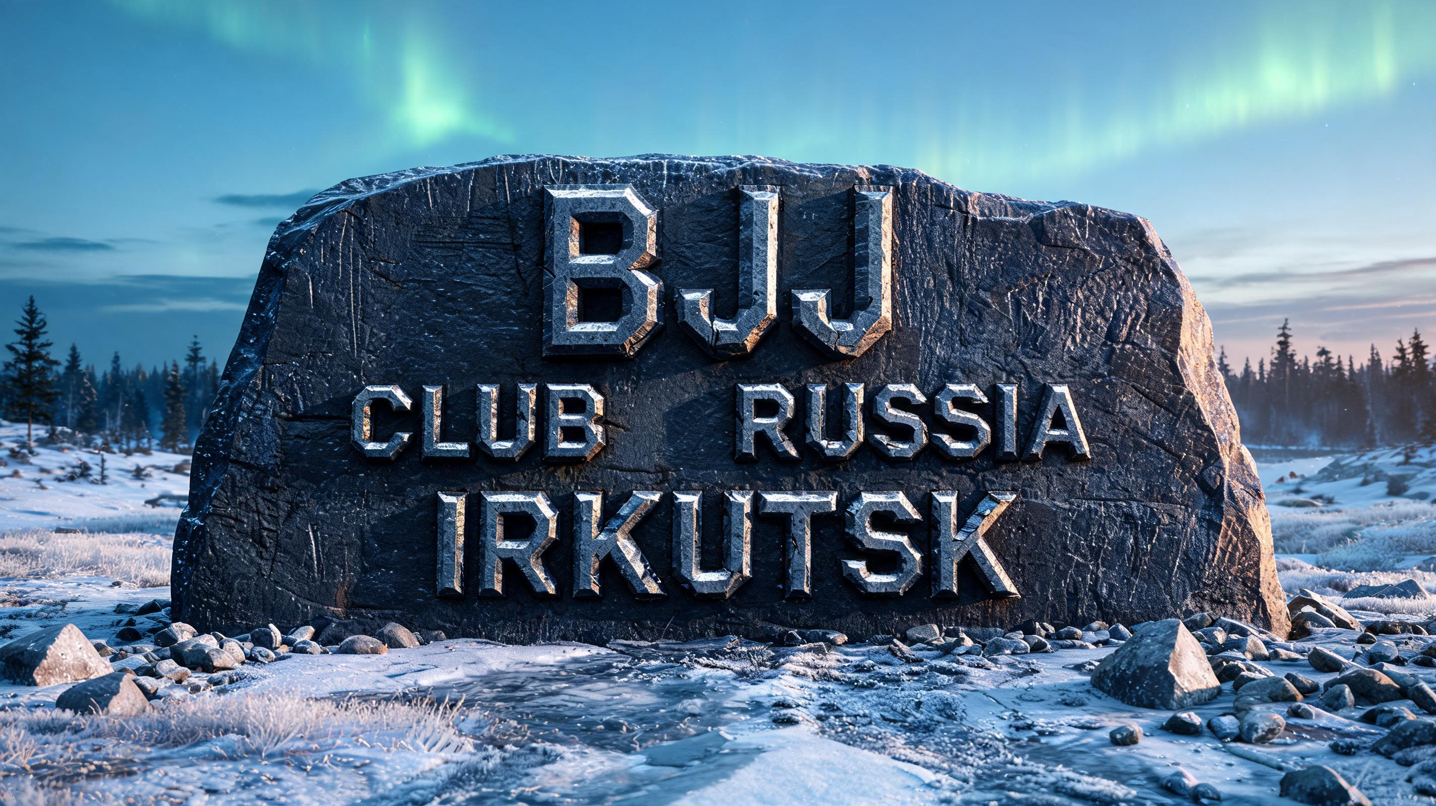 "BJJ club Russia Irkuts" — Viking | AI Text Effect Generator