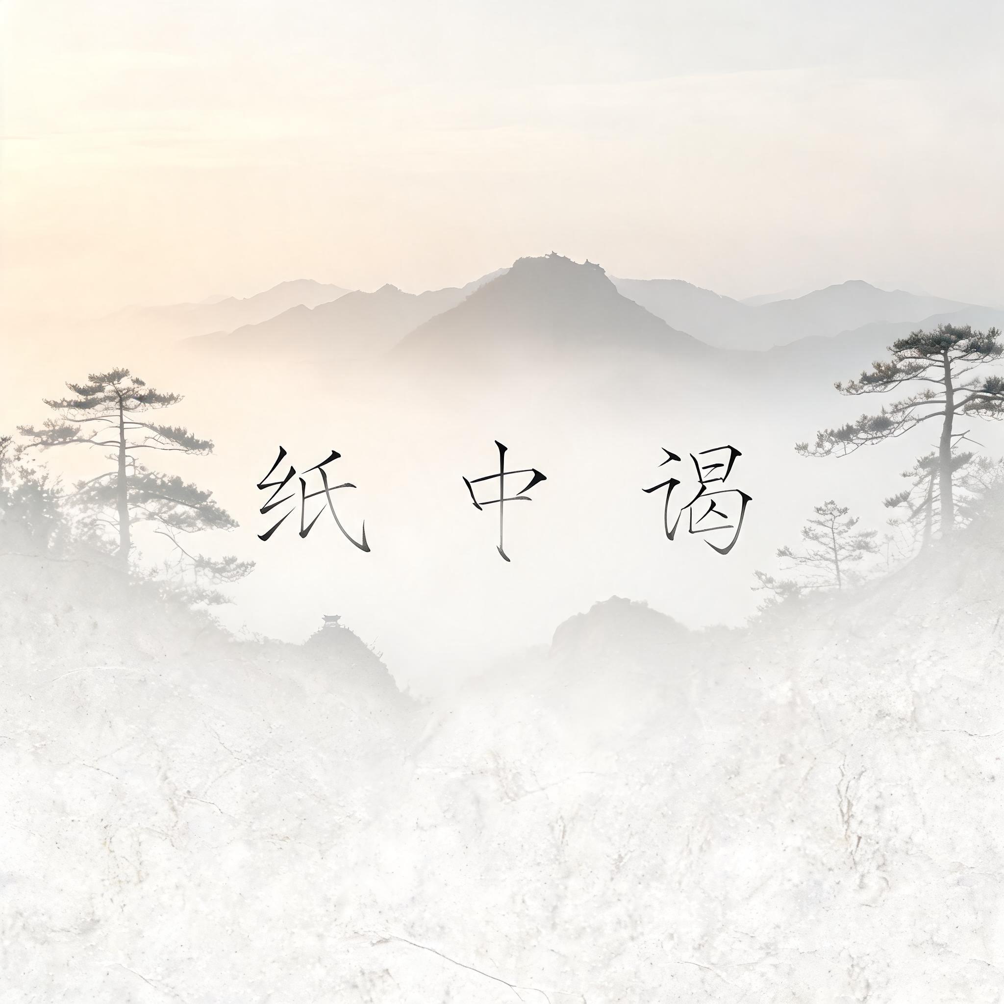 "纸中谒" — Brush Chinese Ink | AI Text Effect Generator