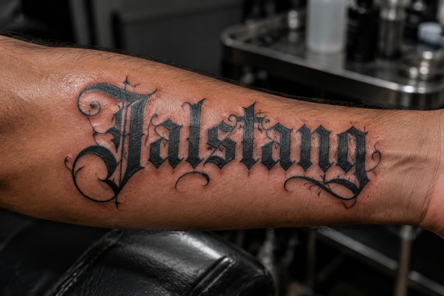 "Jalstang" — Tattoo | AI Text Effect Generator