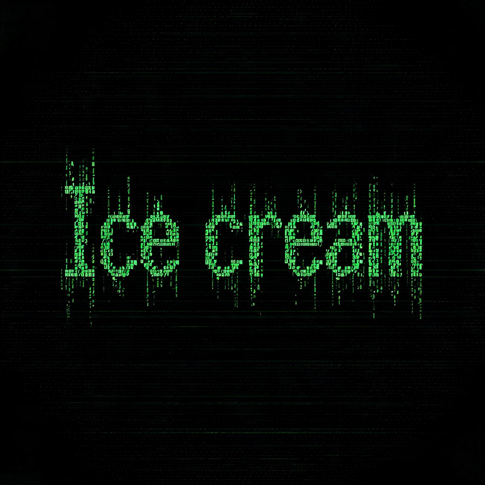 "Ice cream" — Cyberpunk Data Stream | AI Text Effect Generator
