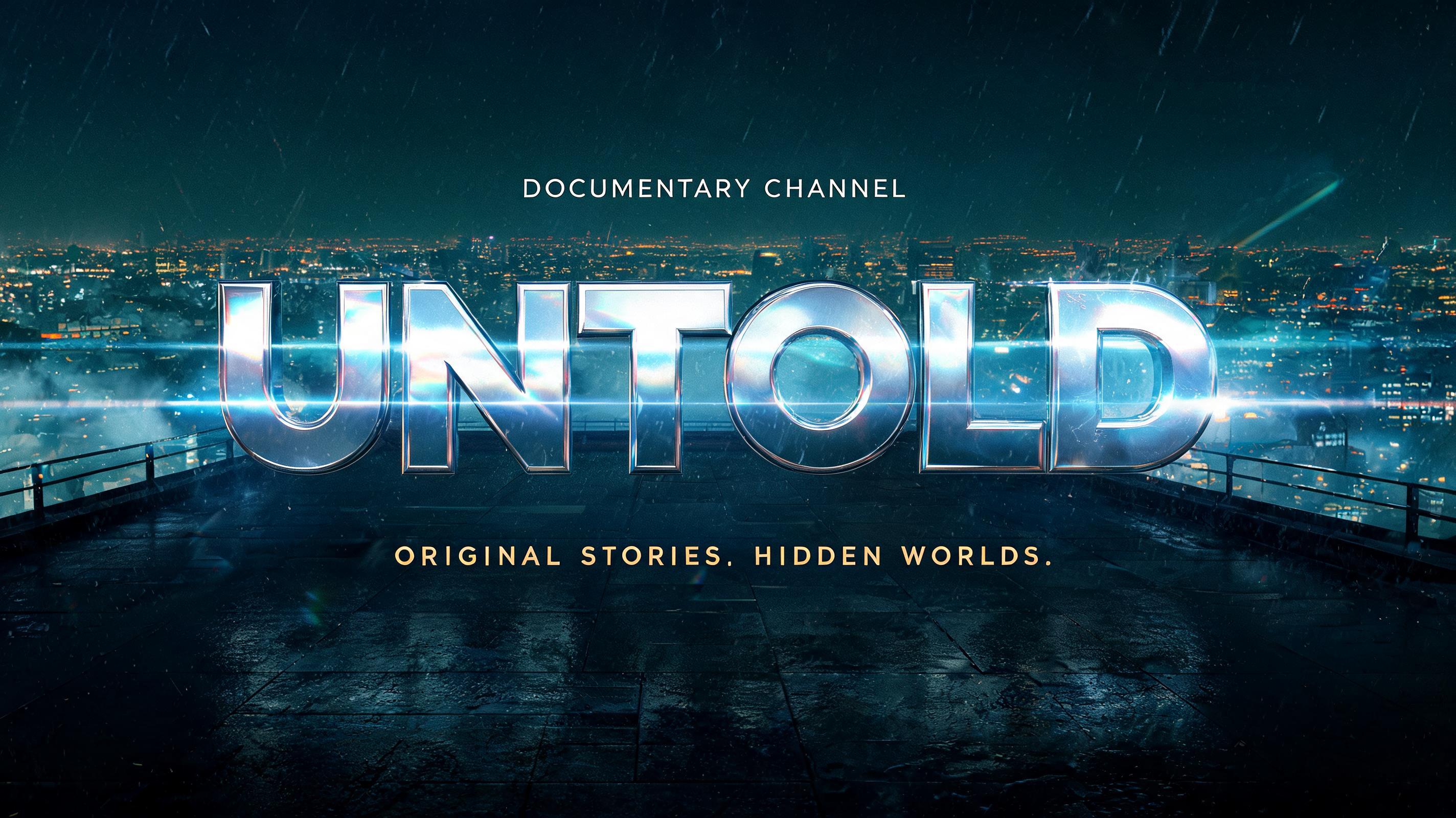 "I need a YouTube intro title for my documentary channel Untold" — Cinematic Netflix | AI Text Effect Generator
