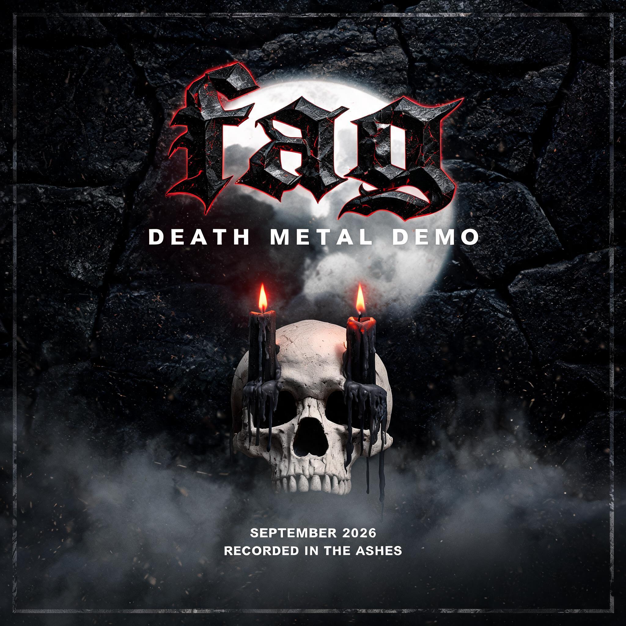 "fag
DEATH METAL DEMO
SEPTEMBER 2026
RECORDED IN THE ASHES" — Gothic | AI Text Effect Generator