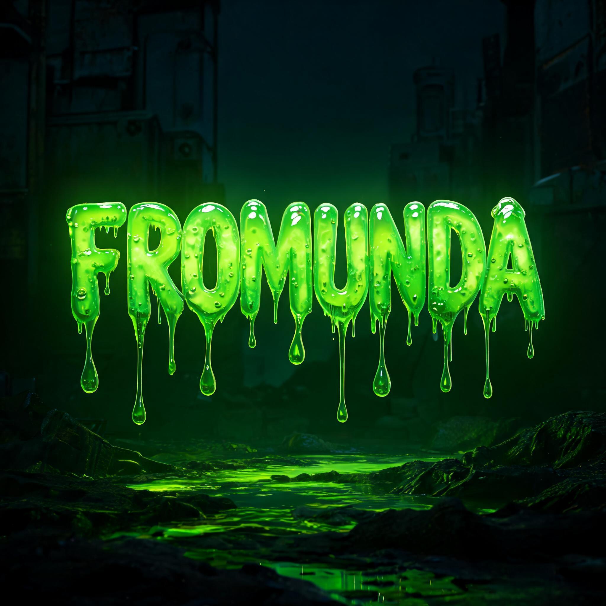 "FROMUNDA" — Drip Font | AI Text Effect Generator