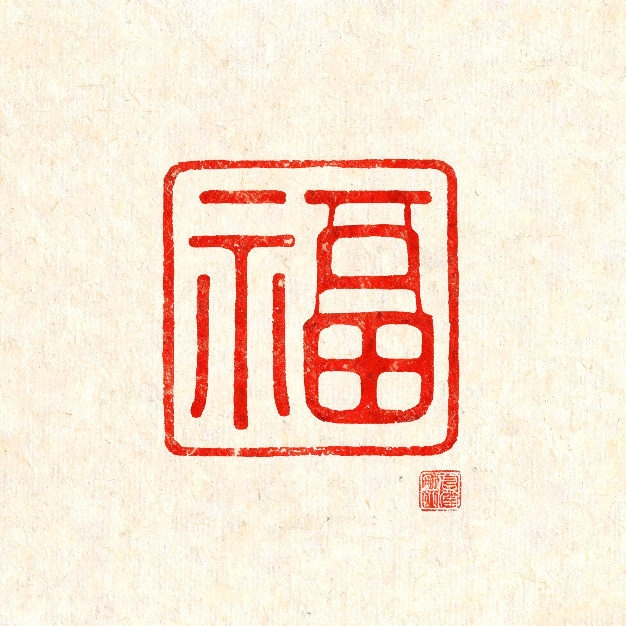 "福" — Brush Chinese Ink | AI Text Effect Generator