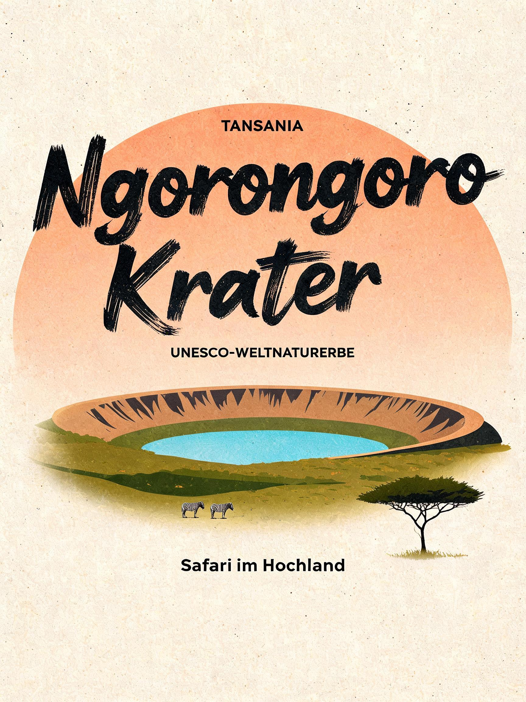 "Ngorongoro-
Krater
TANSANIA
UNESCO-WELTNATURERBE
Safari im Hochland" — Cursive Modern | AI Text Effect Generator