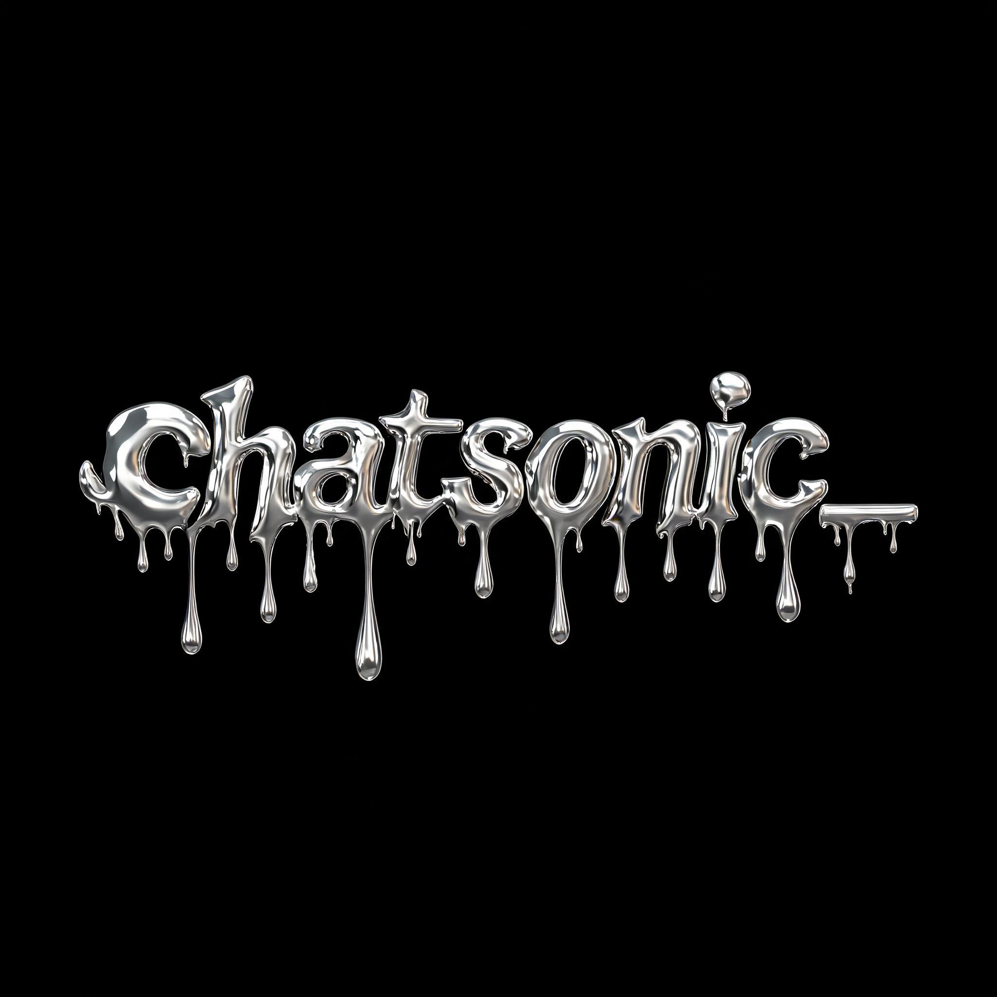 "chatsonic_" — Y2k Liquid | AI Text Effect Generator
