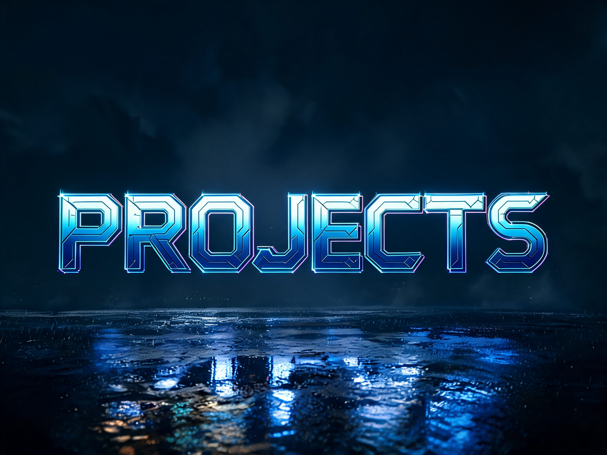 "PROJECTS" — Cyberpunk 2077 | AI Text Effect Generator