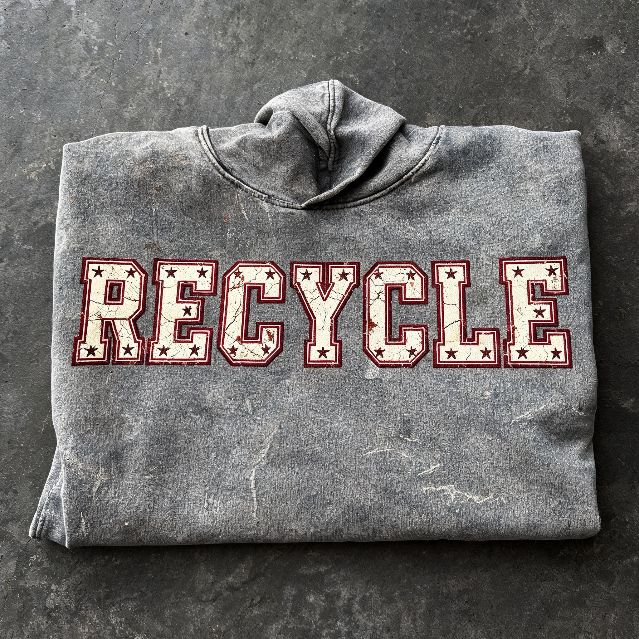 "R E C Y C L E" — Vintage | AI Text Effect Generator