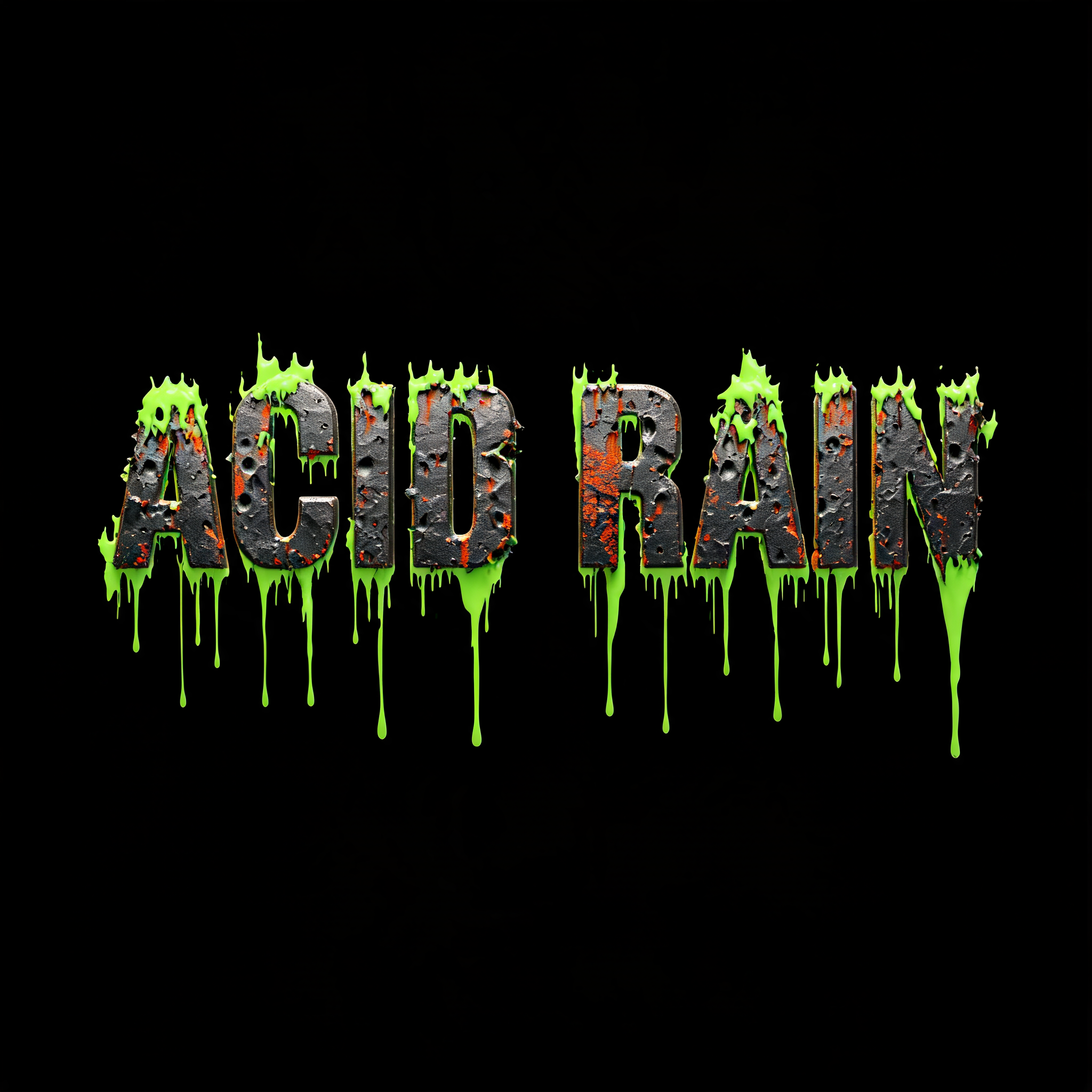 "ACID RAIN" — Cyberpunk Acid Rain text effect
