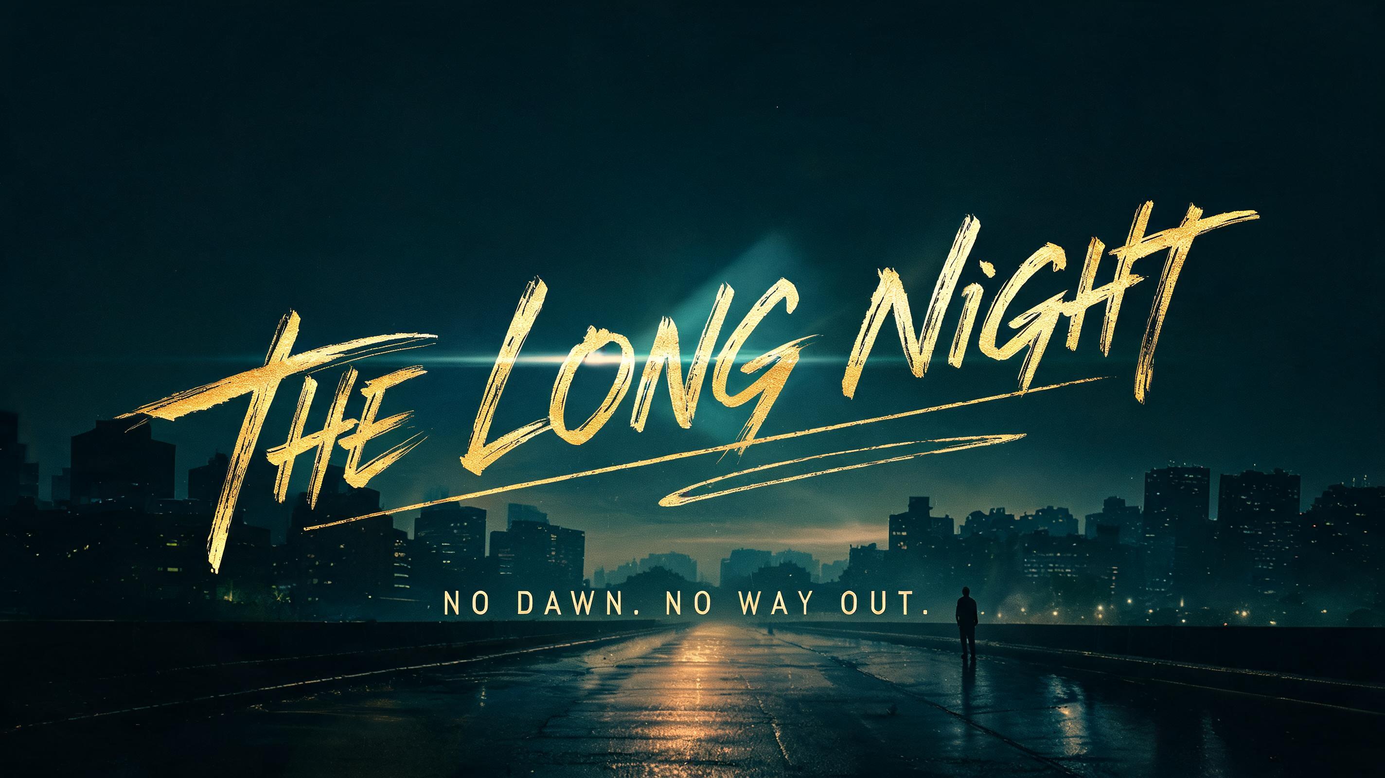 "THE LONG NIGHT
NO DAWN. NO WAY OUT." — Cinematic | AI Text Effect Generator