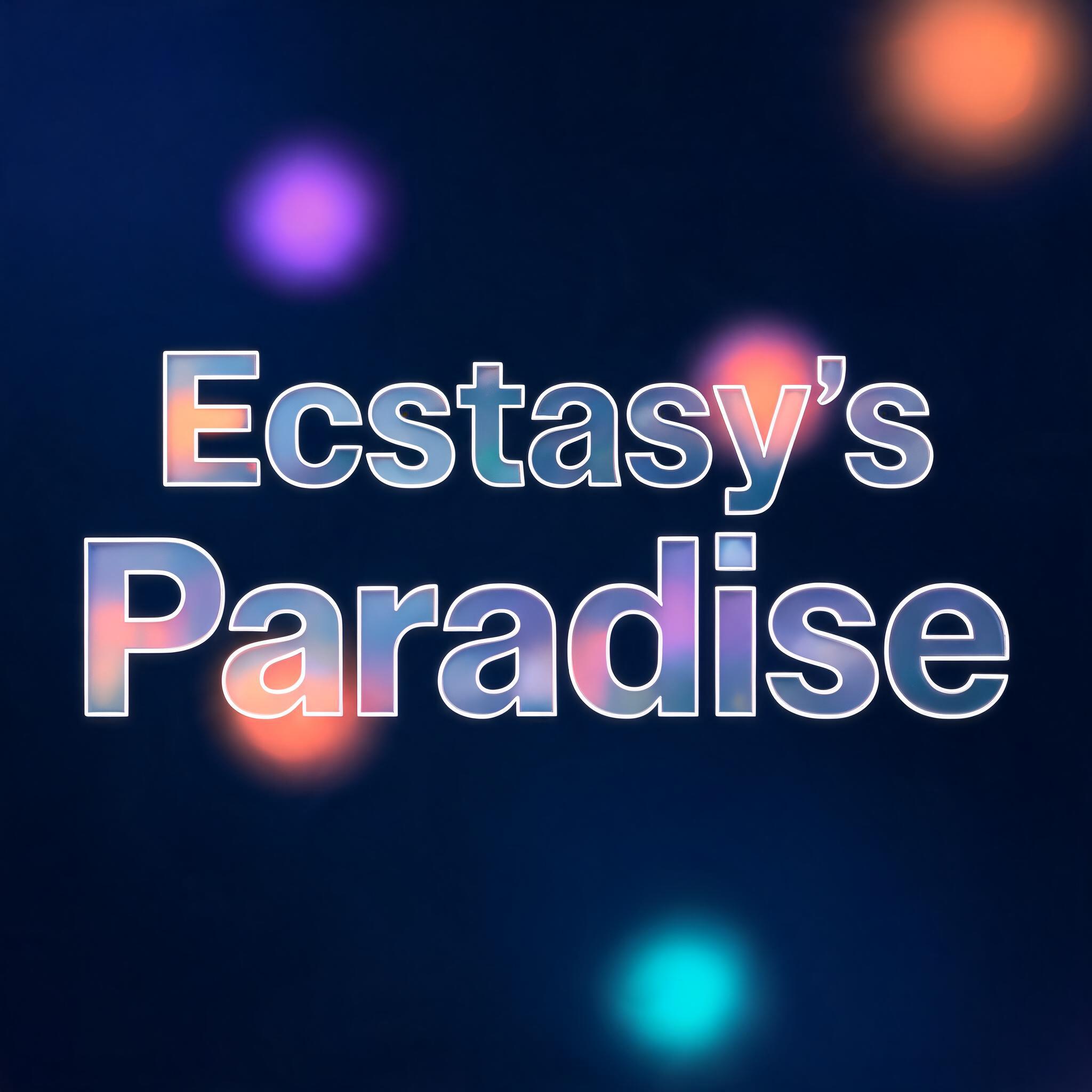 "Ecstasy's Paradise" — Glass Morphism text effect