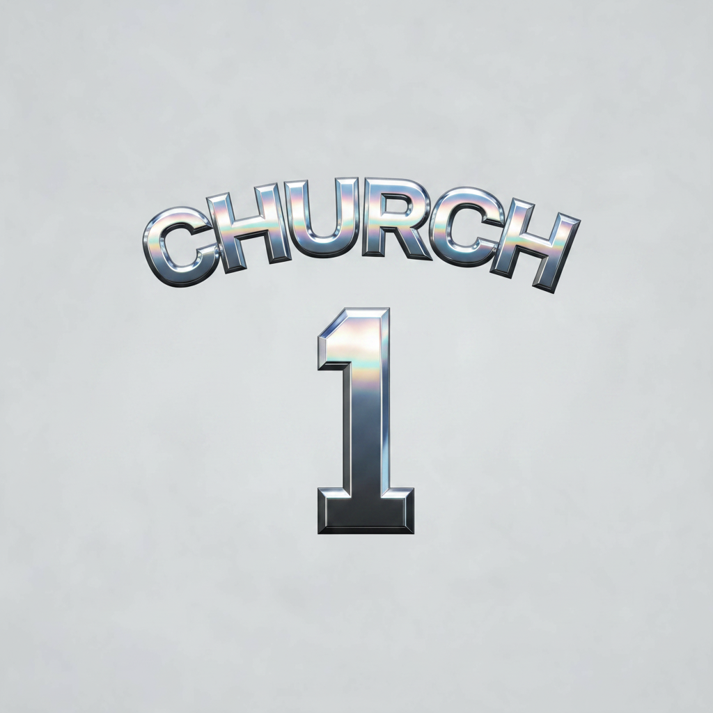 "CHURCH" — Chrome Metal 3d | AI Text Effect Generator