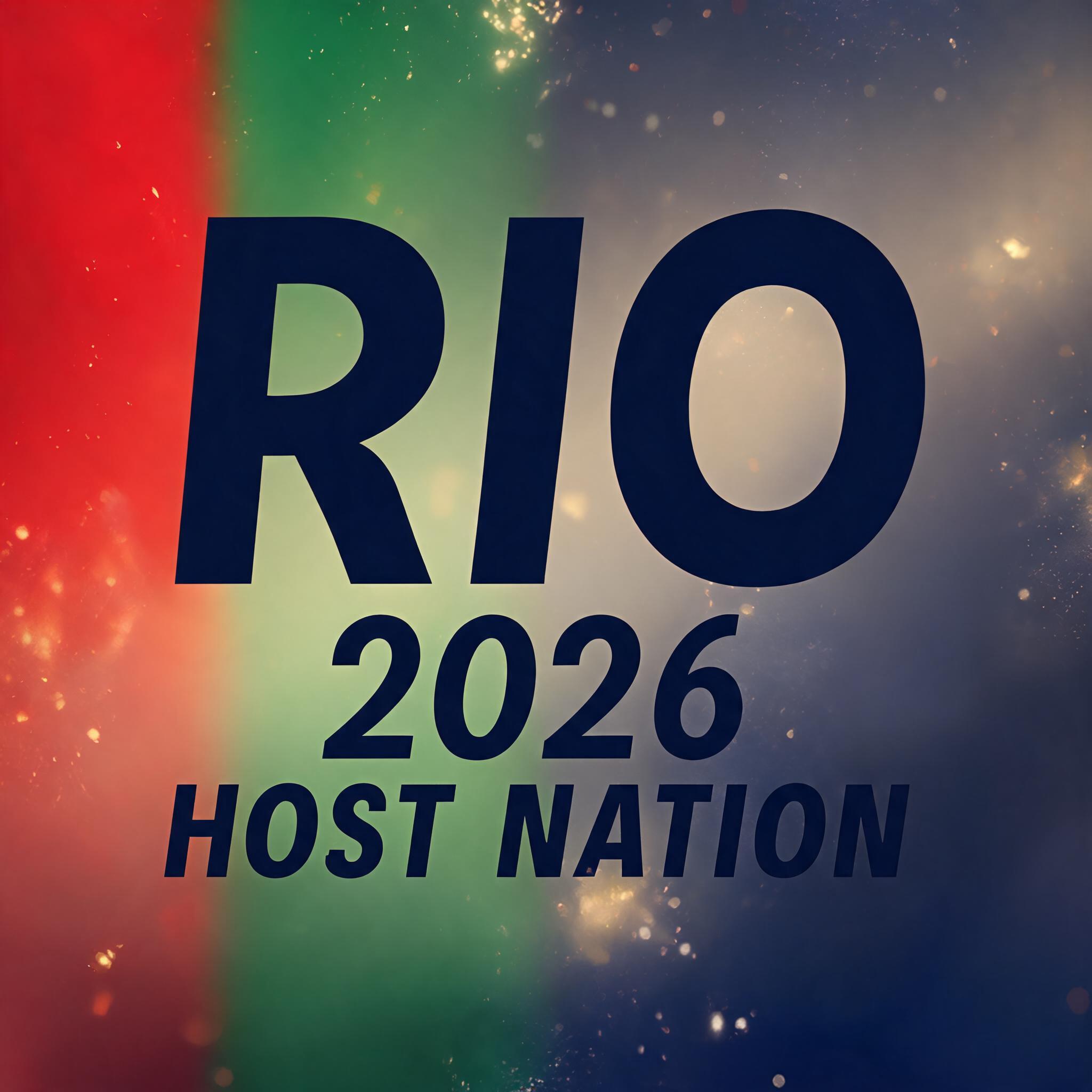"RIO
2026 HOST NATION" — Sports Football | AI Text Effect Generator