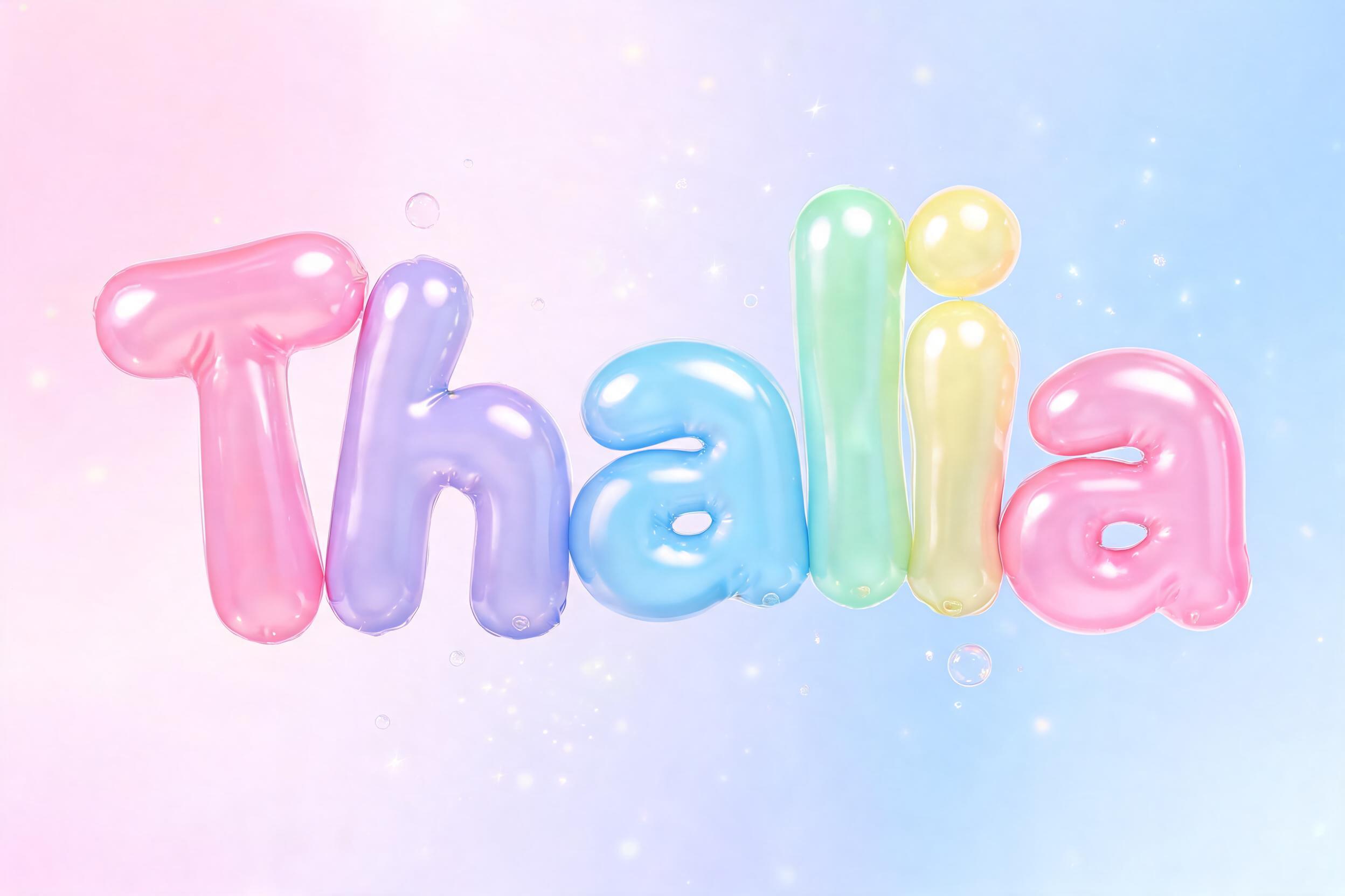"Thalia" — Bubble | AI Text Effect Generator