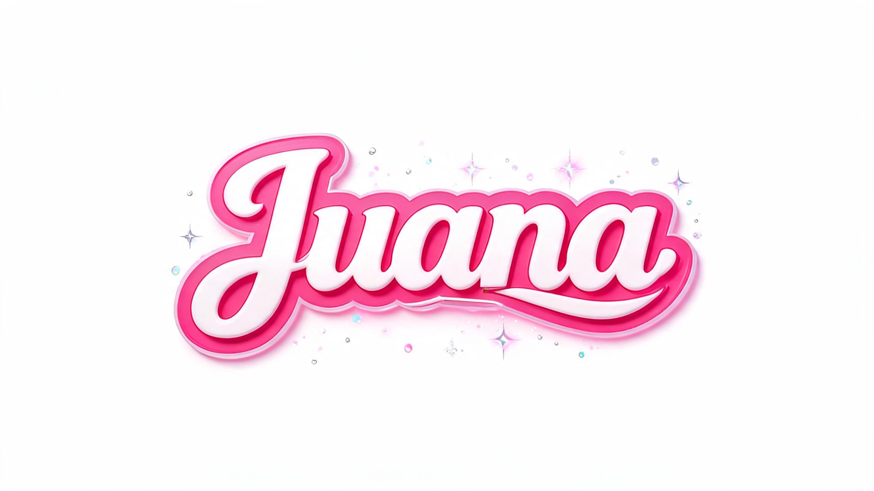 "Juana" — Barbie | AI Text Effect Generator