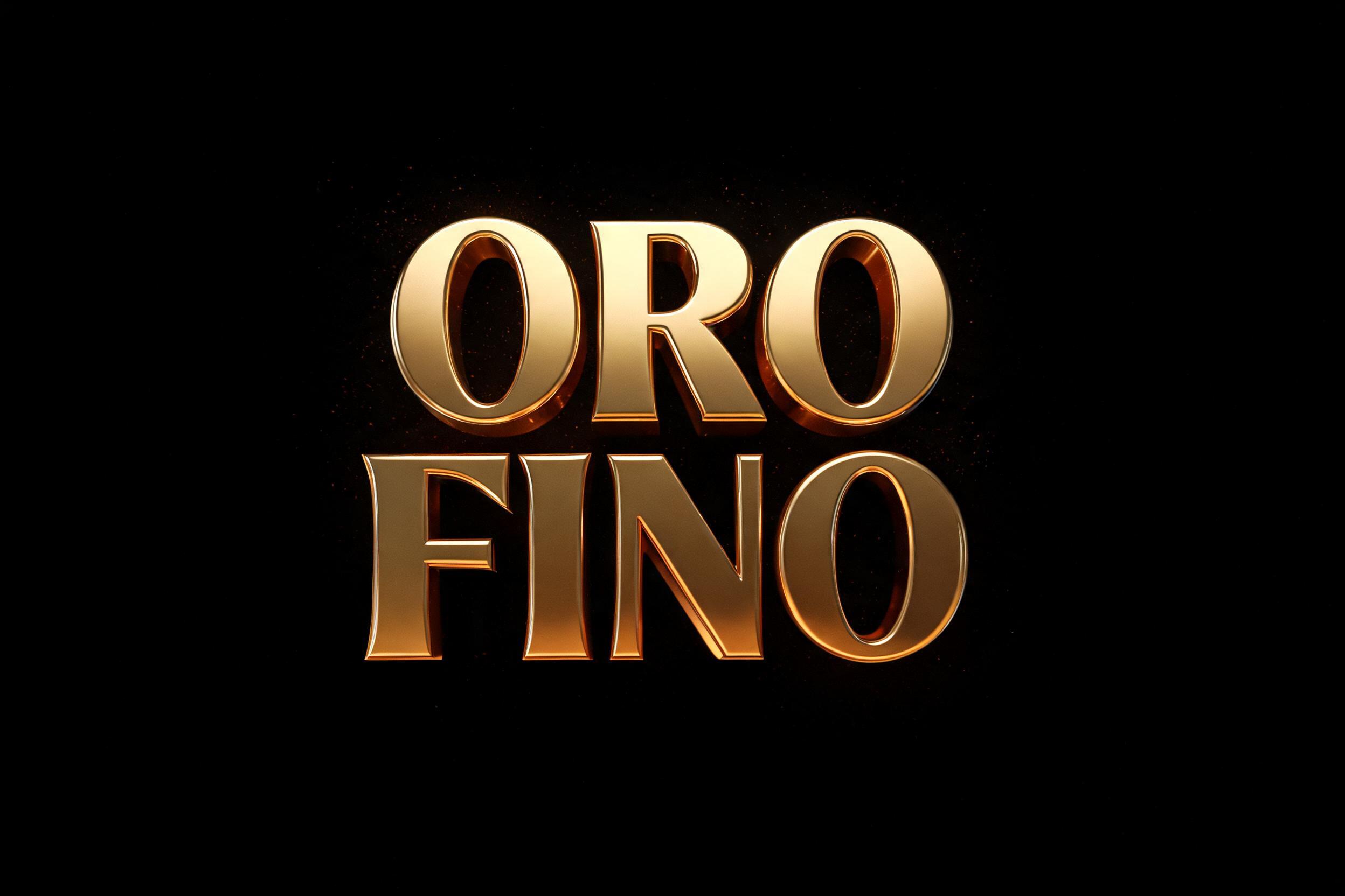 "ORO FINO" — 3d Bold Gold | AI Text Effect Generator