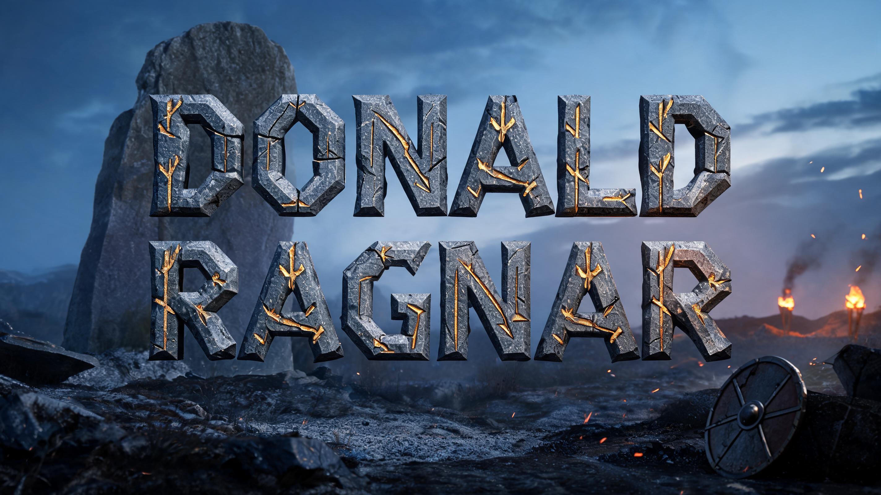 "DONALD RAGNAR" — Viking | AI Text Effect Generator