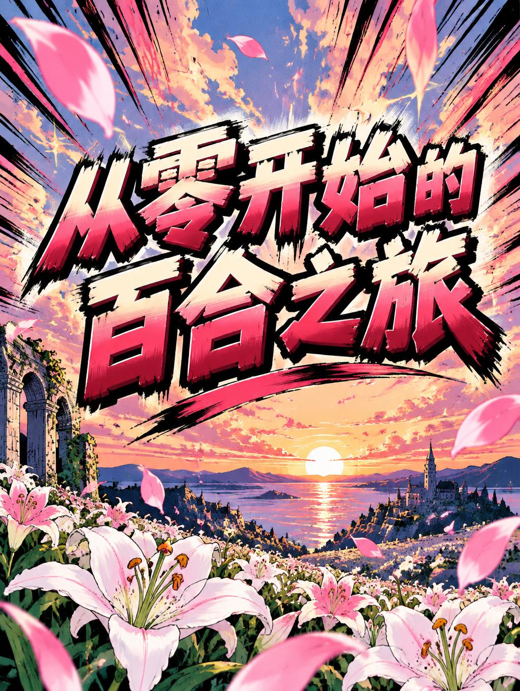 "从零开始的百合之旅" — Anime | AI Text Effect Generator