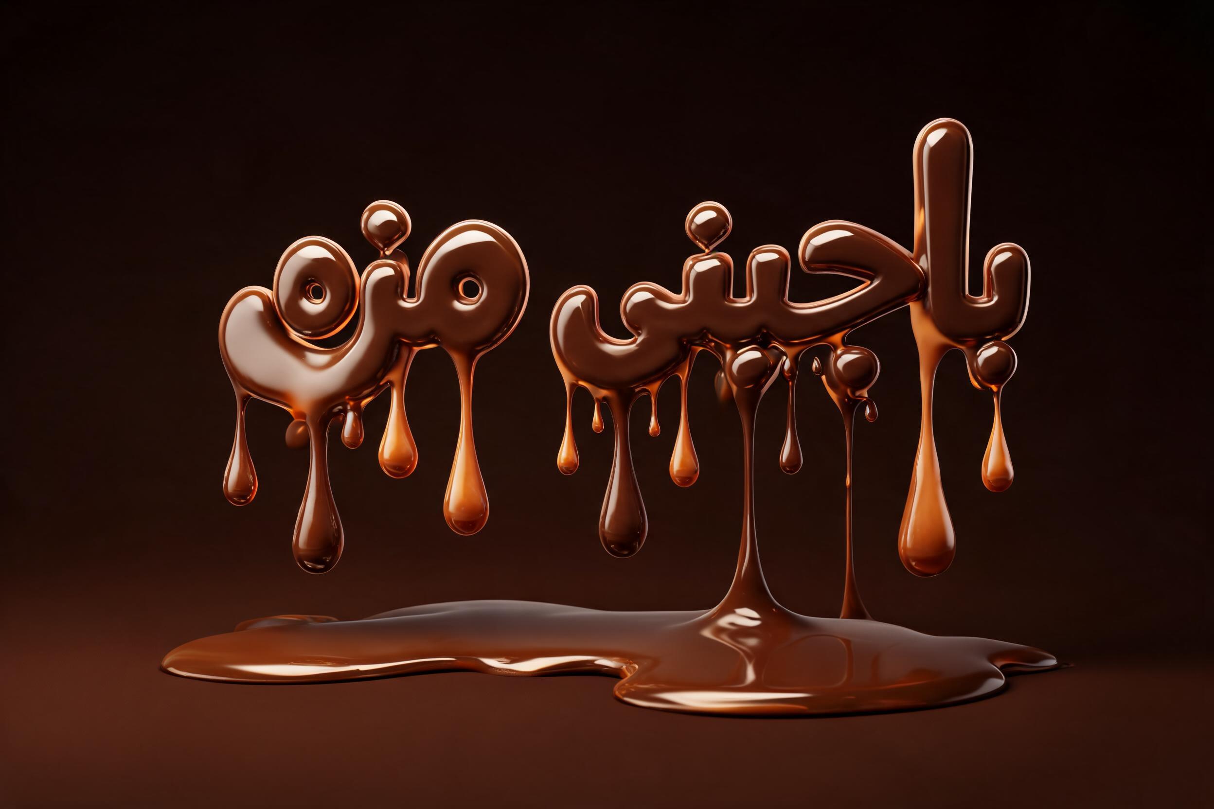 "پاچینی مزه" — Drip Font Melting | AI Text Effect Generator