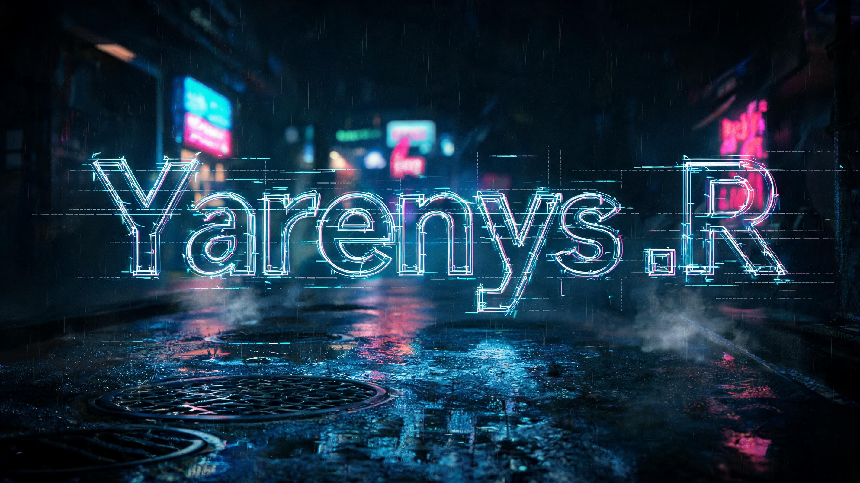 "Yarenys .R" — Cyberpunk | AI Text Effect Generator