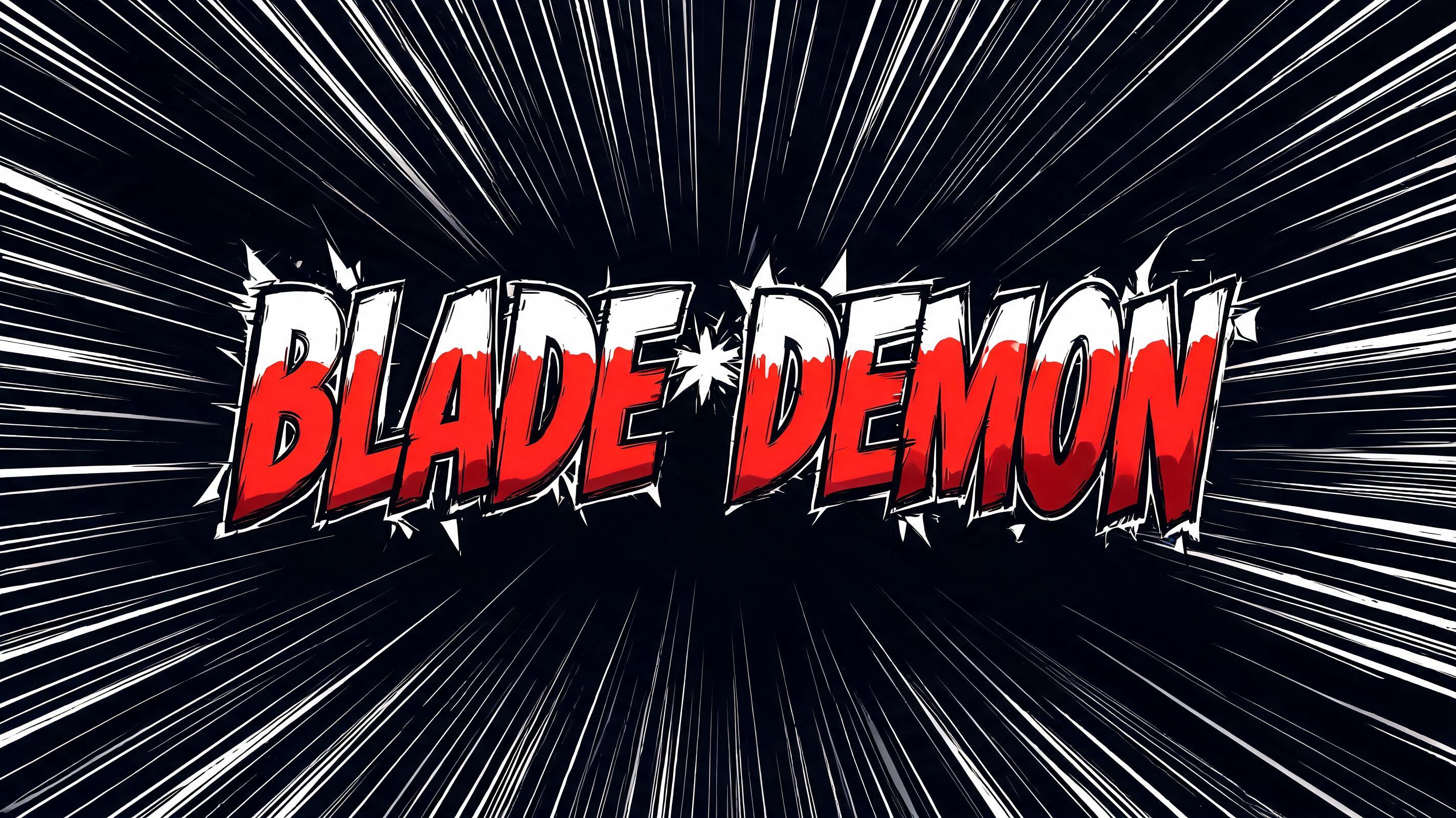 "BLADE*DEMON" — Superhero | AI Text Effect Generator