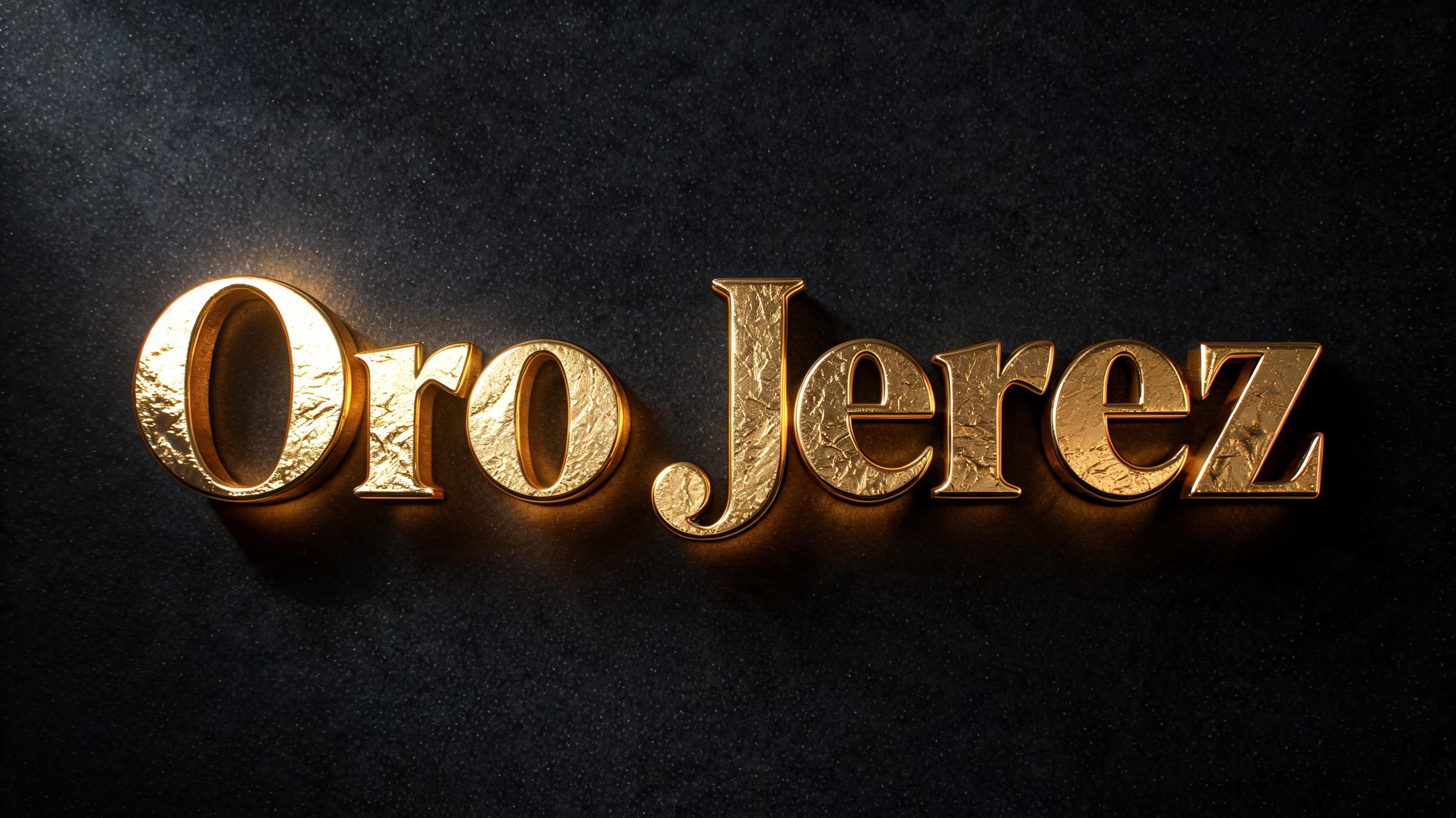 "Oro Jerez" — Luxury Gold | AI Text Effect Generator