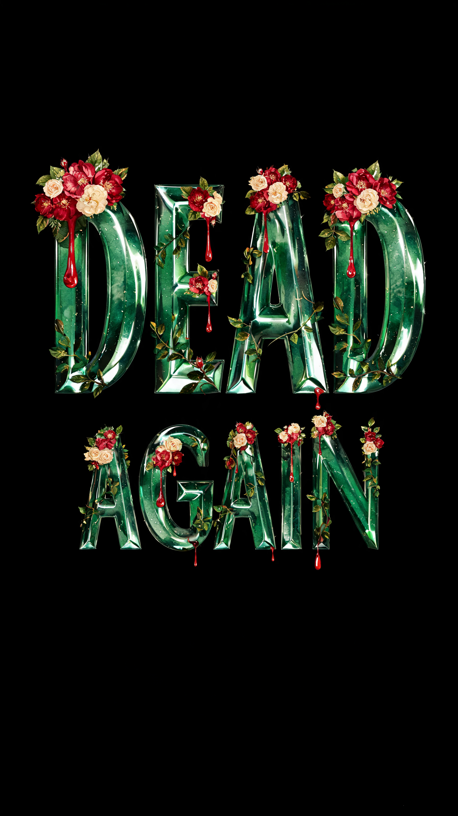 "DEAD 
AGAIN" — Floral | AI Text Effect Generator