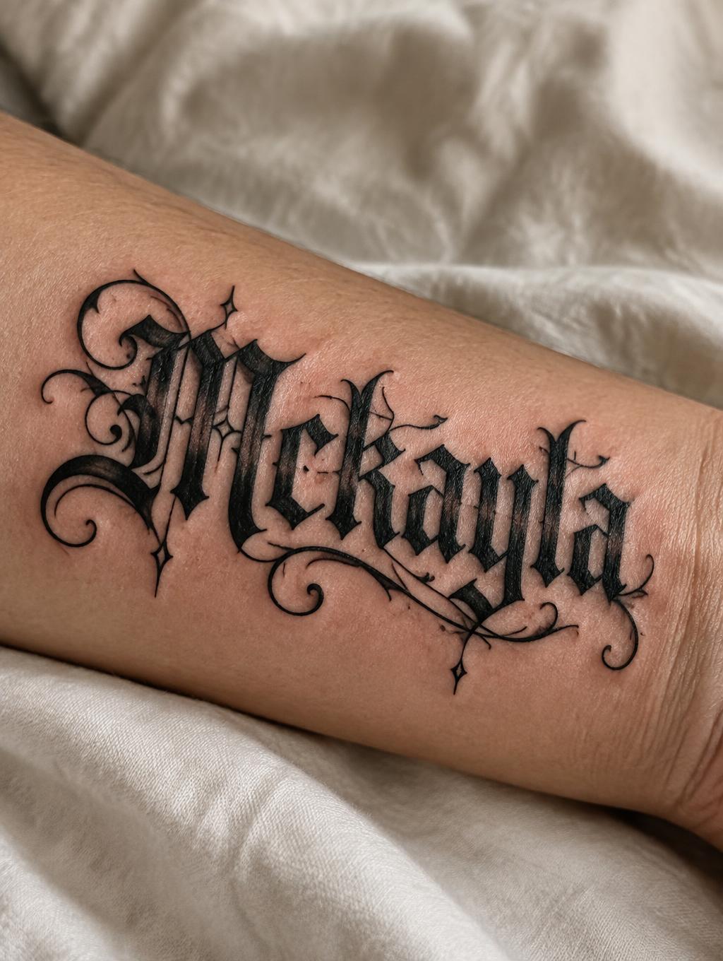 "Mckayla" — Tattoo | AI Text Effect Generator