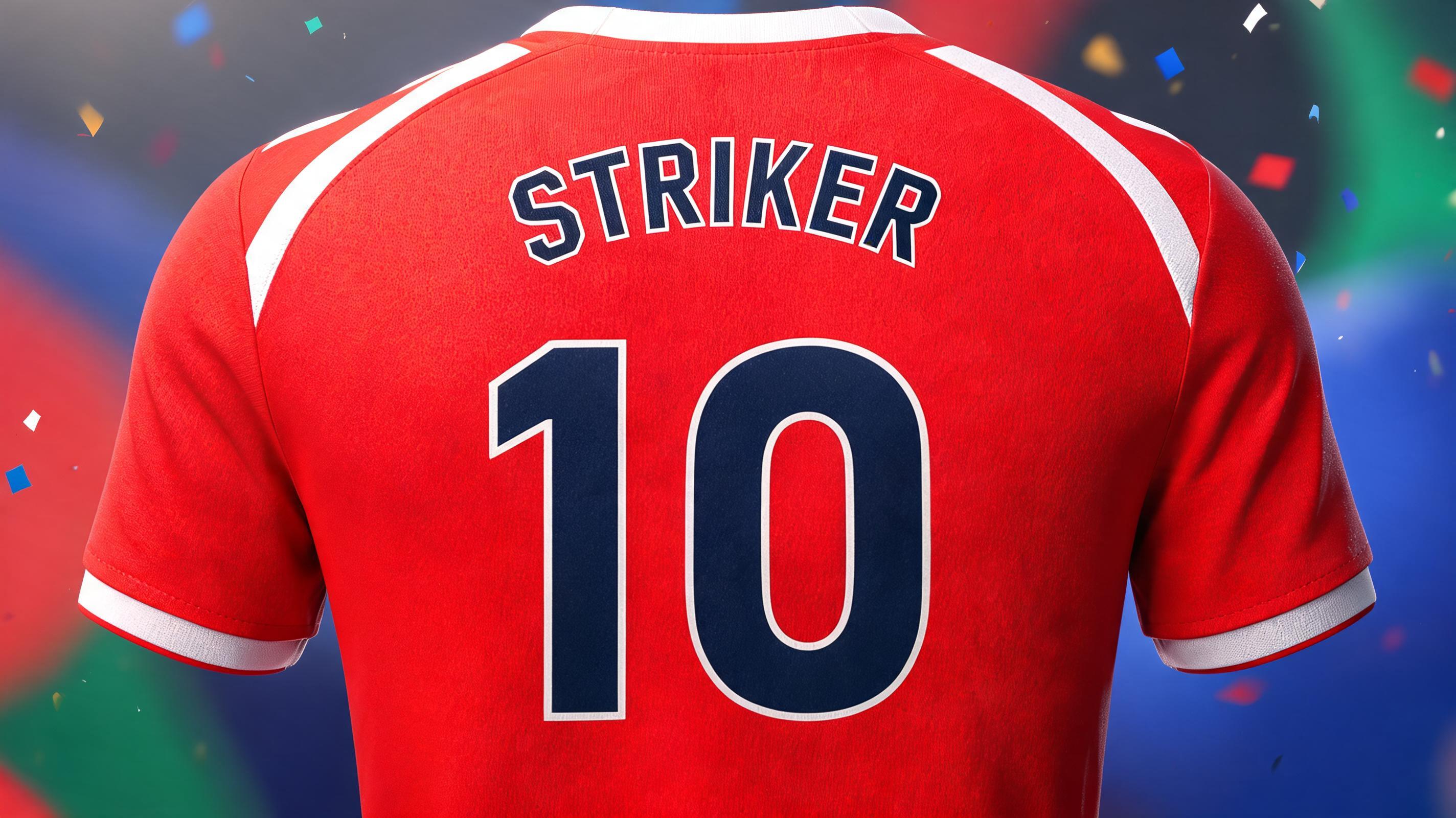 "STRIKER
10" — Sports Football | AI Text Effect Generator