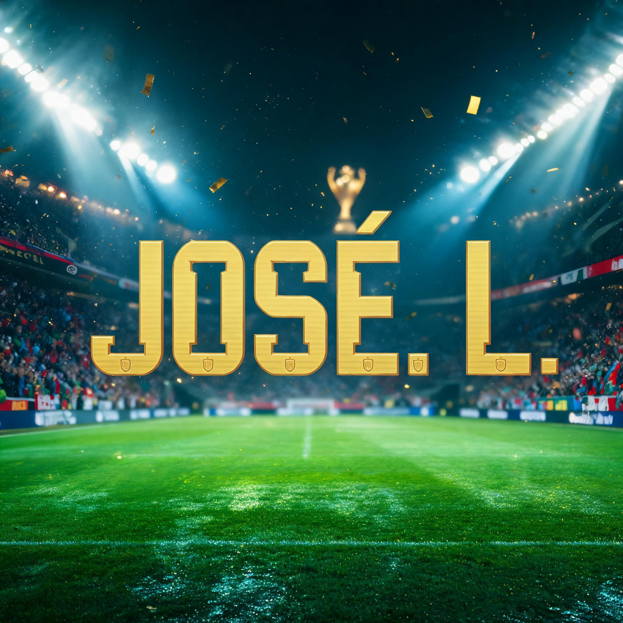 "José. L." — Sports Football | AI Text Effect Generator