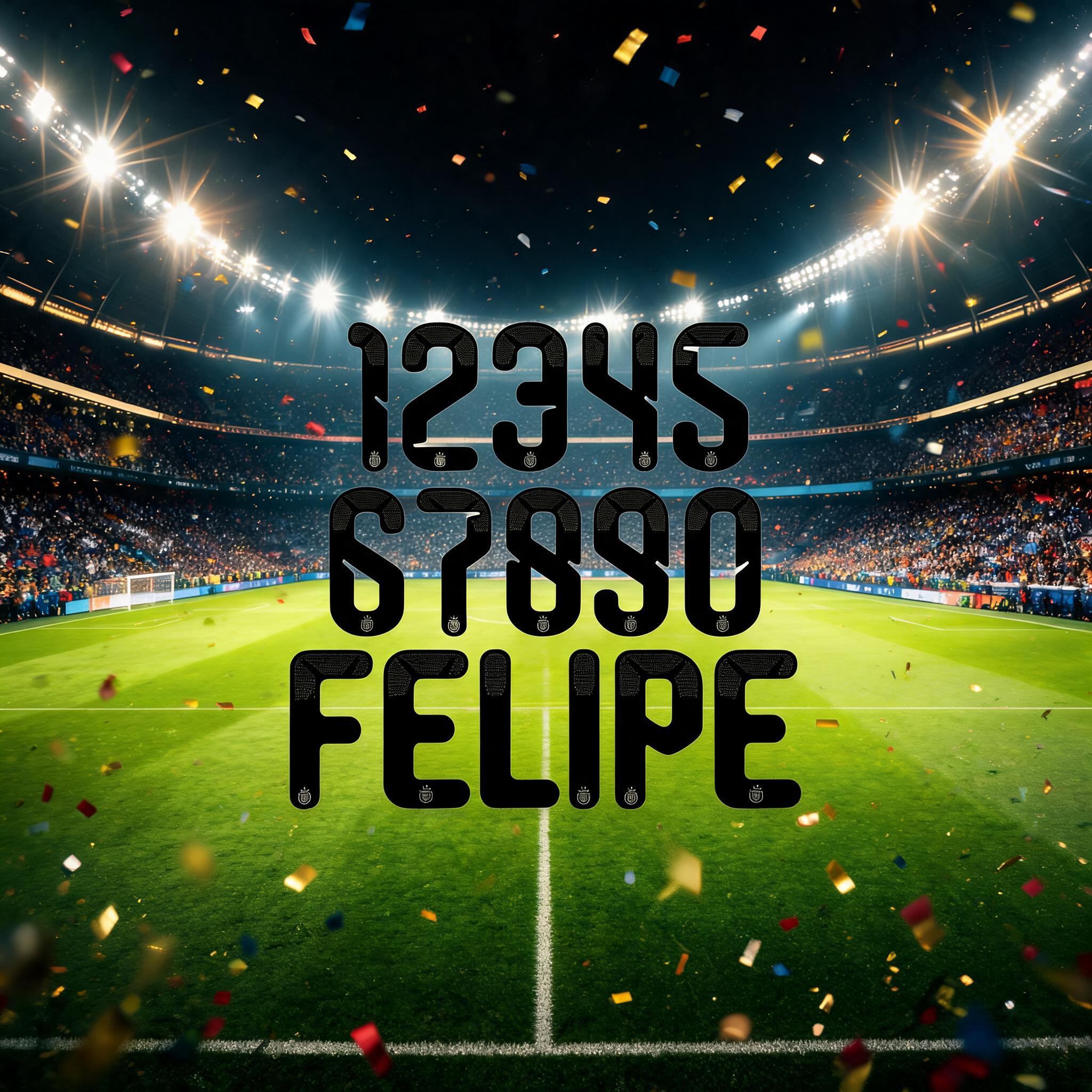 "FELIPE" — Sports Football | AI Text Effect Generator