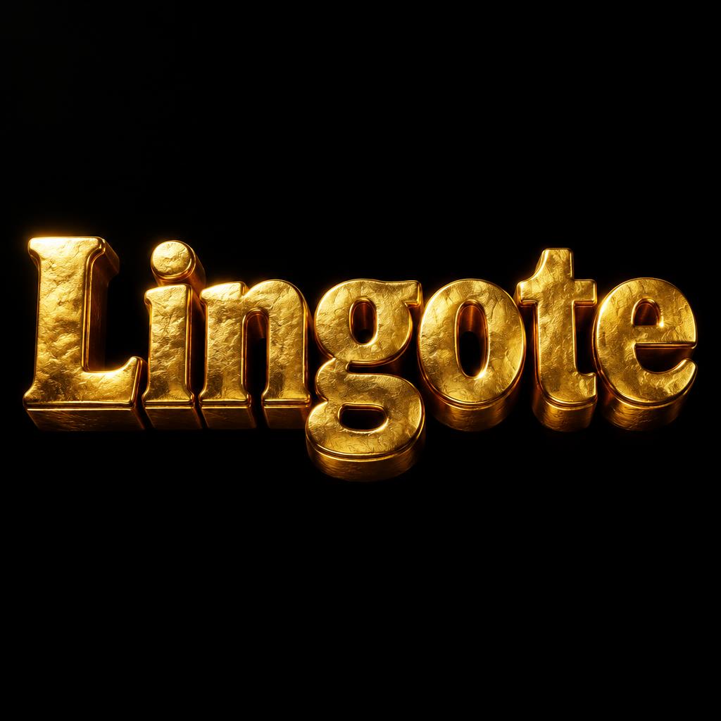 "Lingote" — Luxury Gold | AI Text Effect Generator