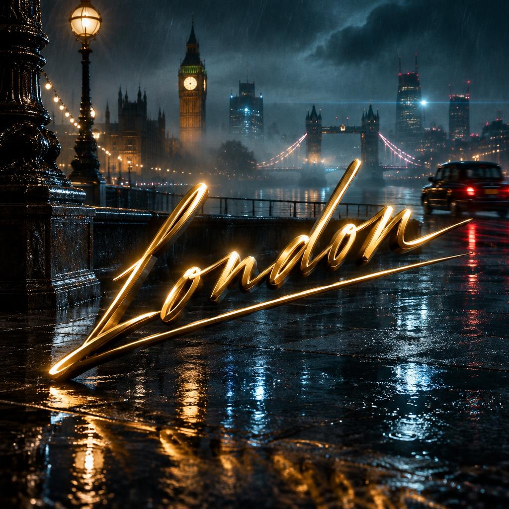 "London" — Cinematic | AI Text Effect Generator