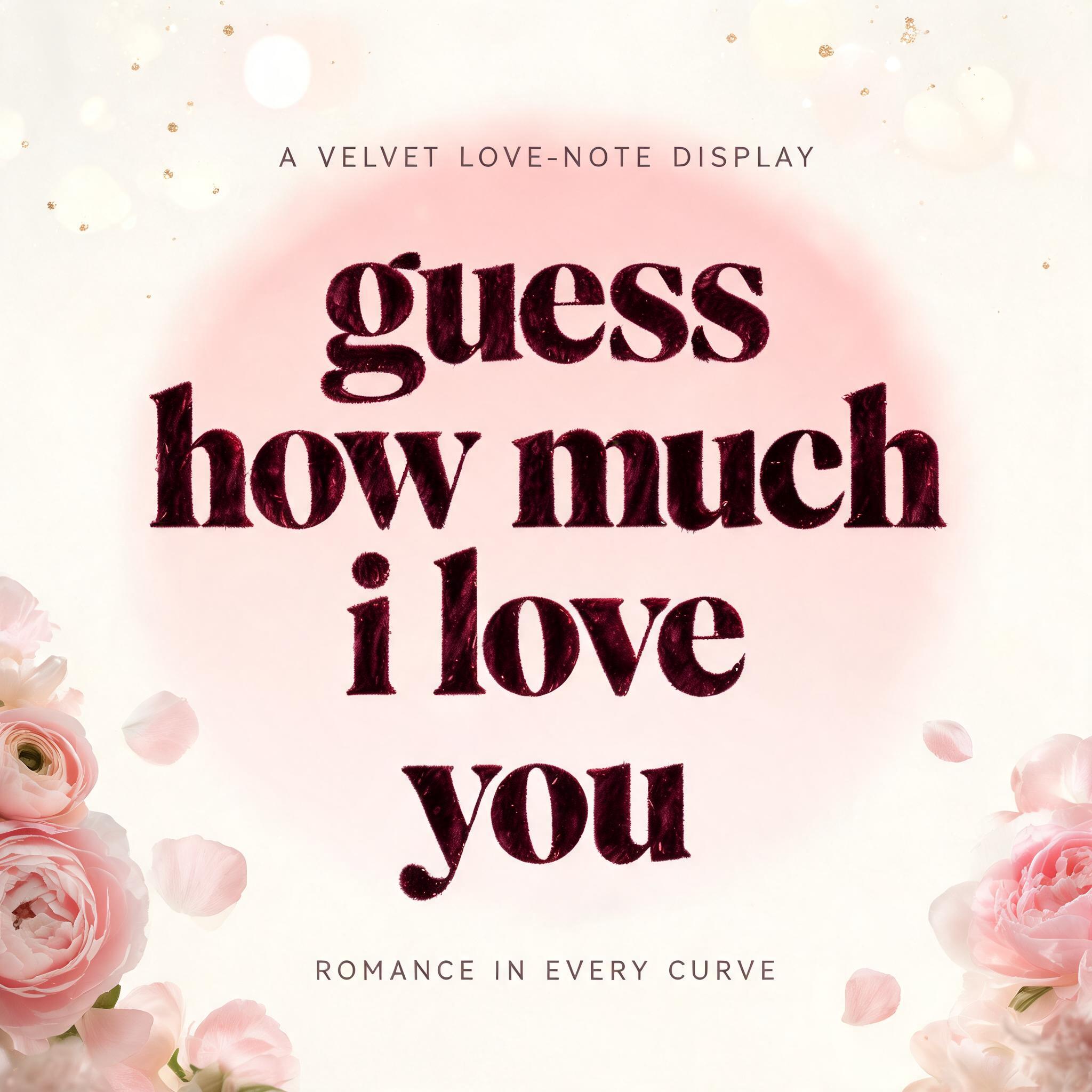 "I need a “guess how much i love you” font" — Romantic Her text effect