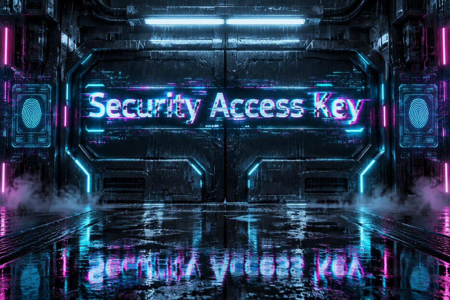 "Security Access Key" — Cyberpunk | AI Text Effect Generator