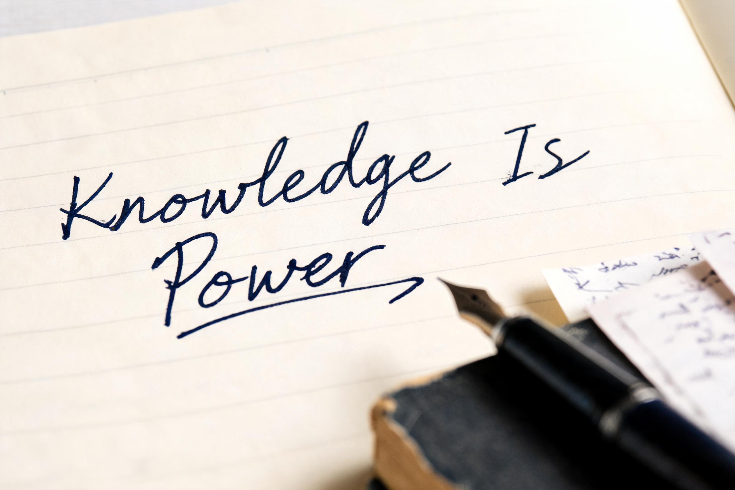 "Knowledge Is Power" — Cursive Signature | AI Text Effect Generator