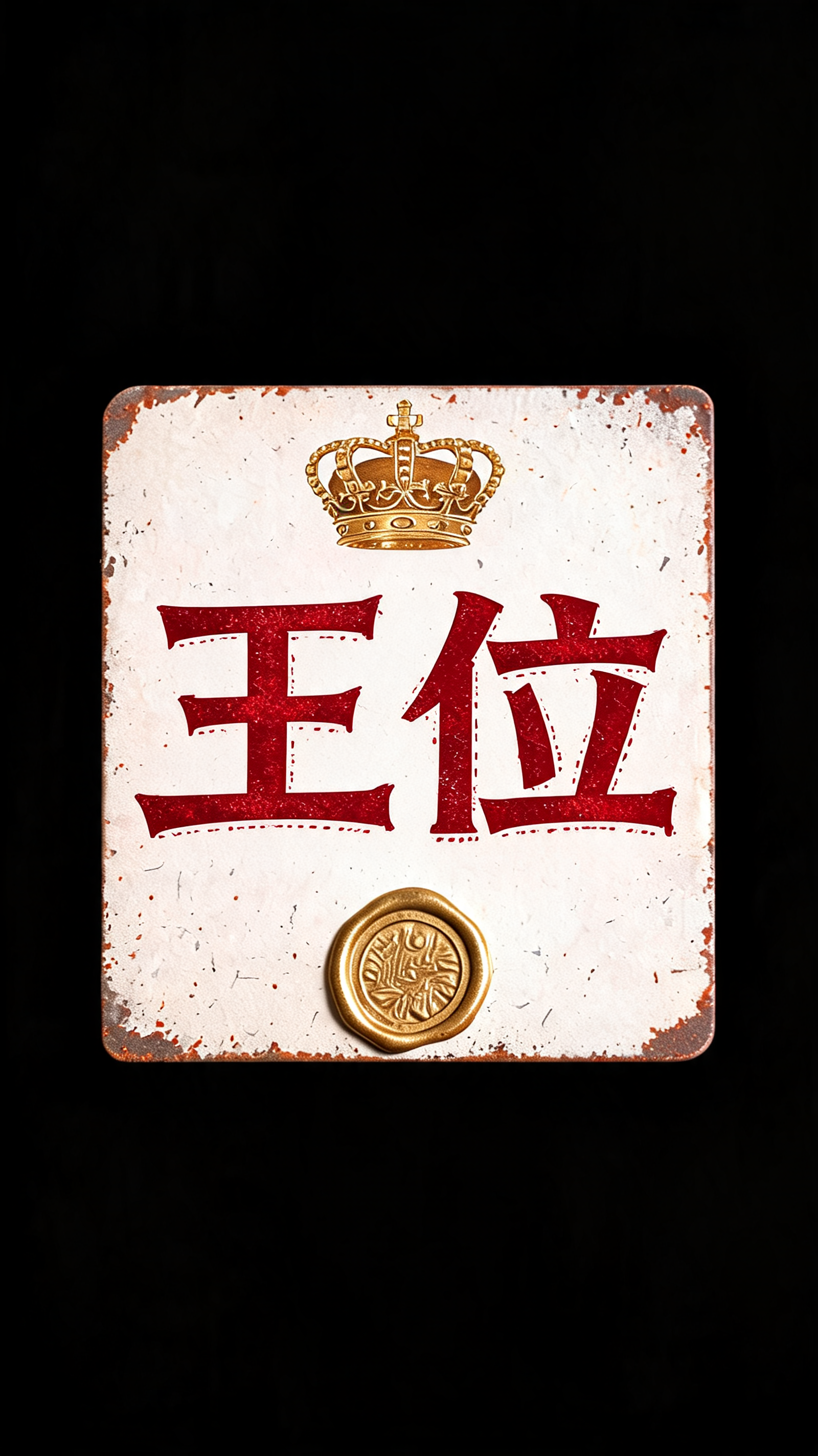 "王位" — Vintage | AI Text Effect Generator