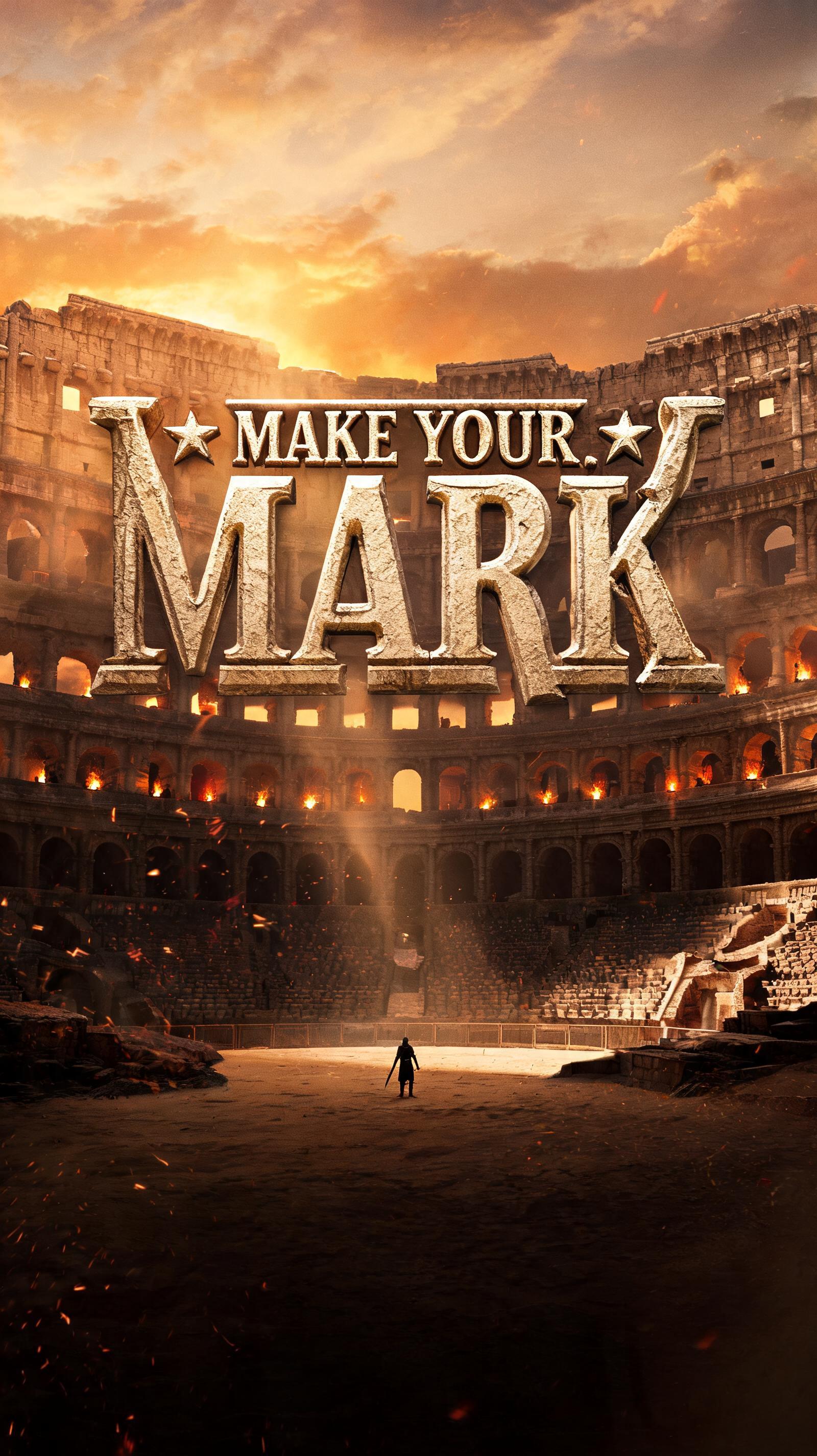 "★ MAKE YOUR MARK. ★" — Cinematic | AI Text Effect Generator