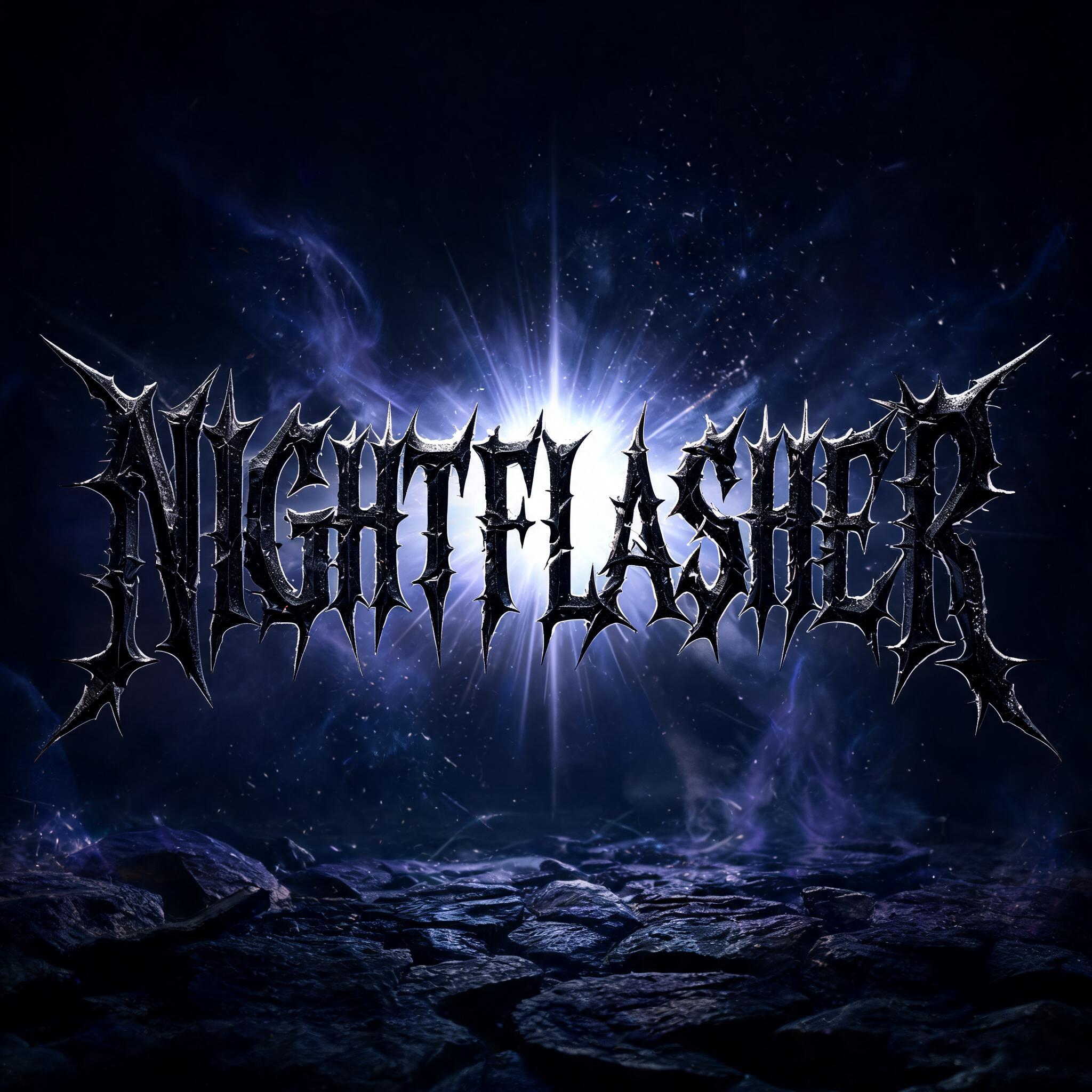 "NIGHTFLASHER" — Gothic | AI Text Effect Generator
