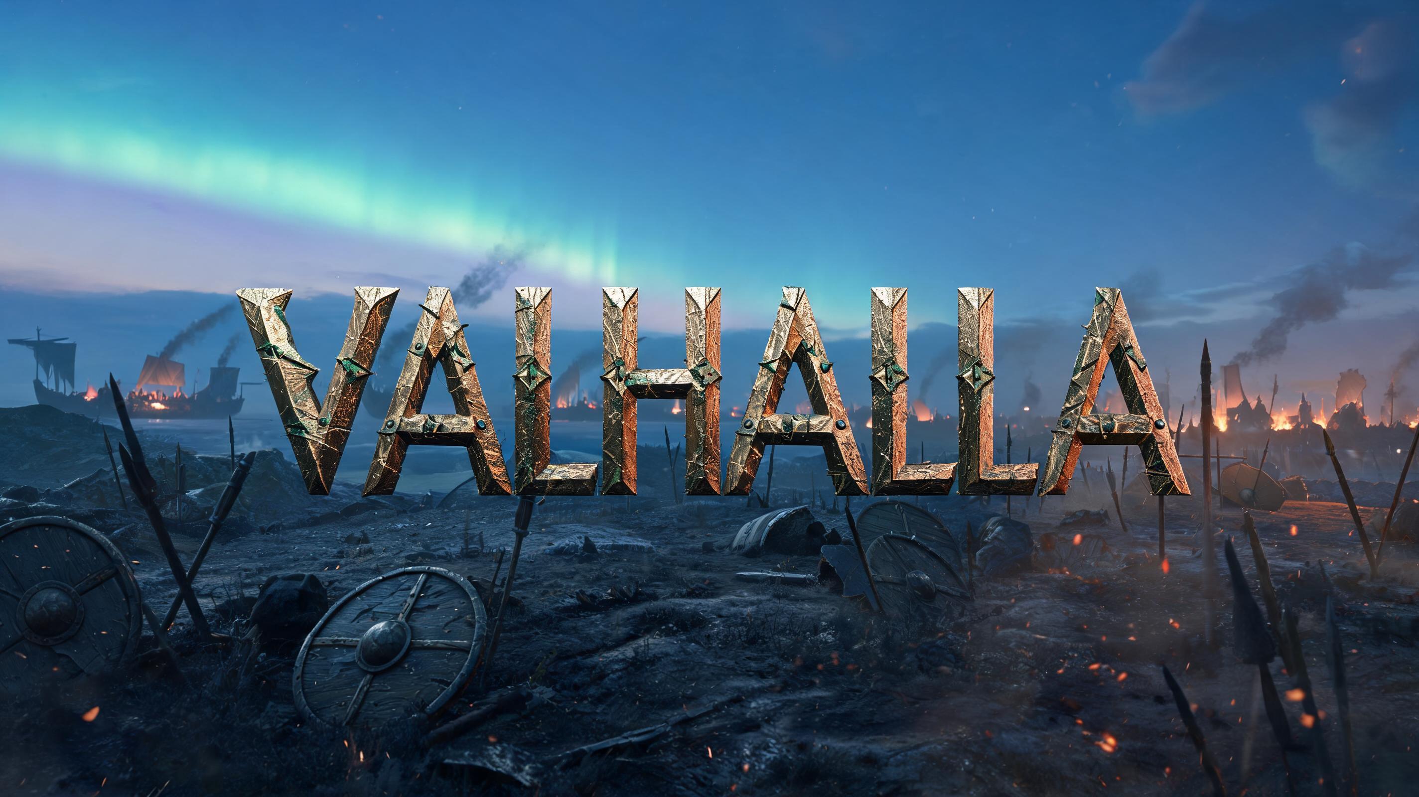 "VALHALLA" — Viking | AI Text Effect Generator