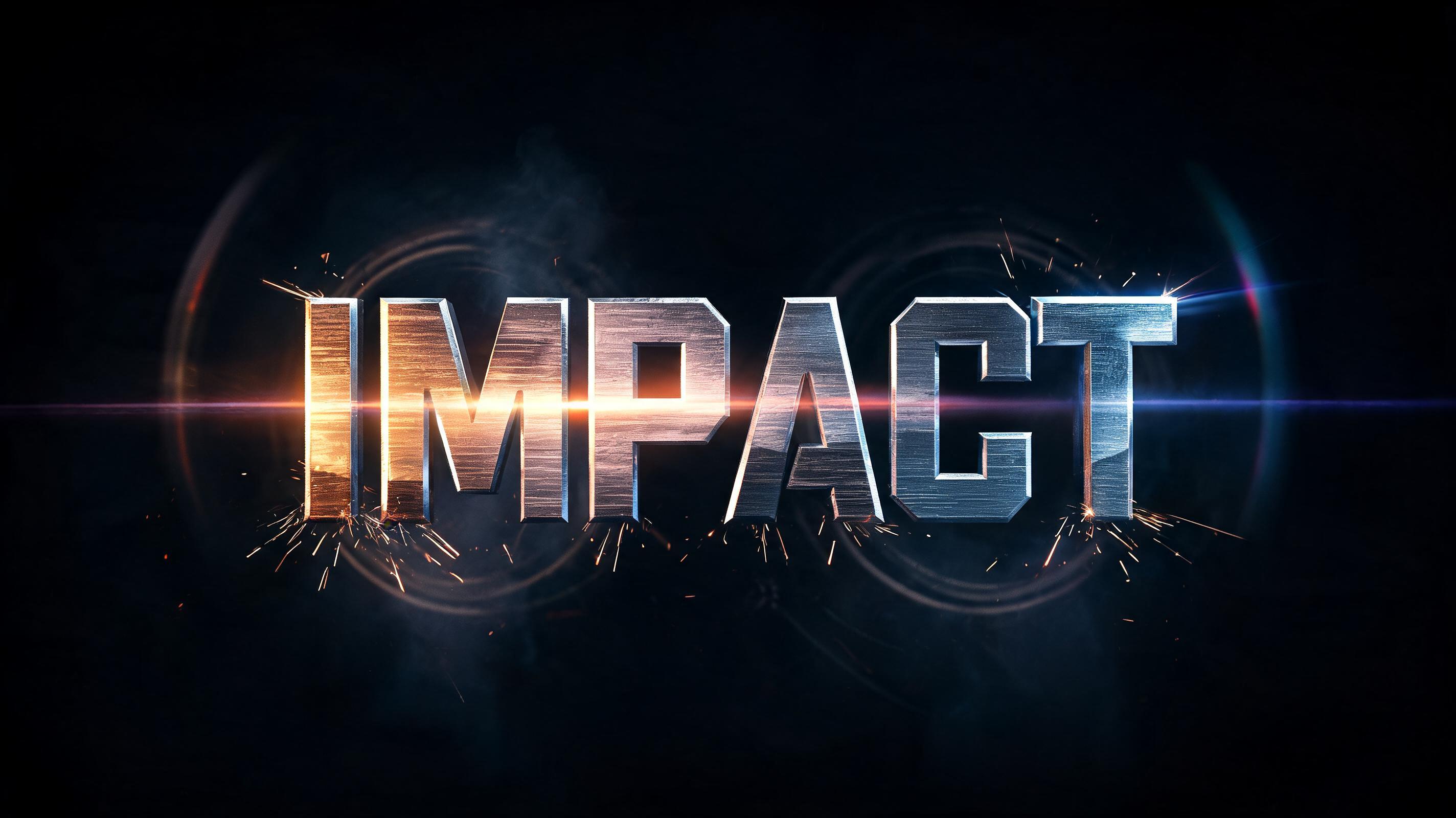"IMPACT" — Cinematic Action text effect