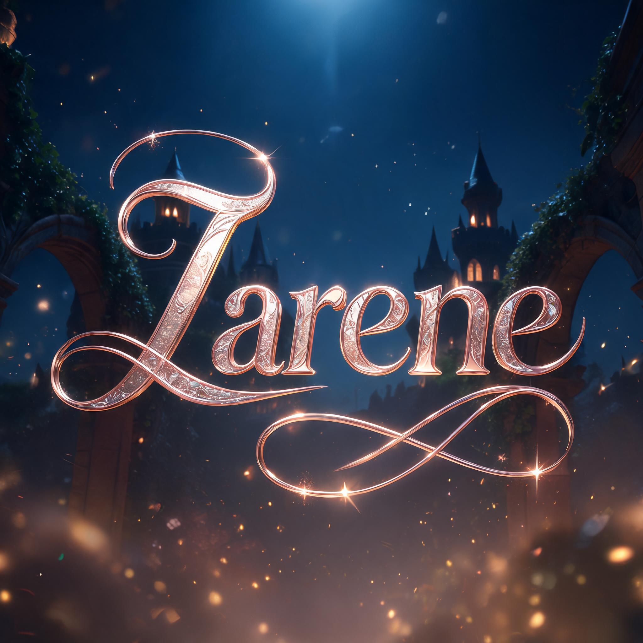 "Zarene" — Fairy Tale | AI Text Effect Generator