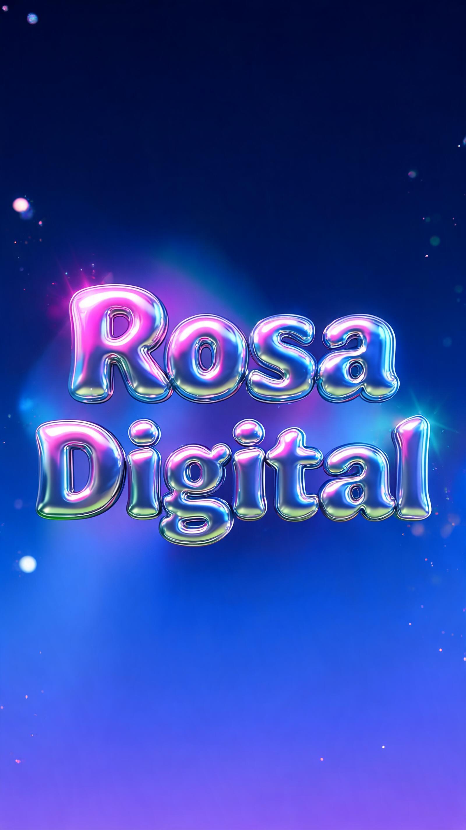 "Rosa
Digital" — Y2k | AI Text Effect Generator